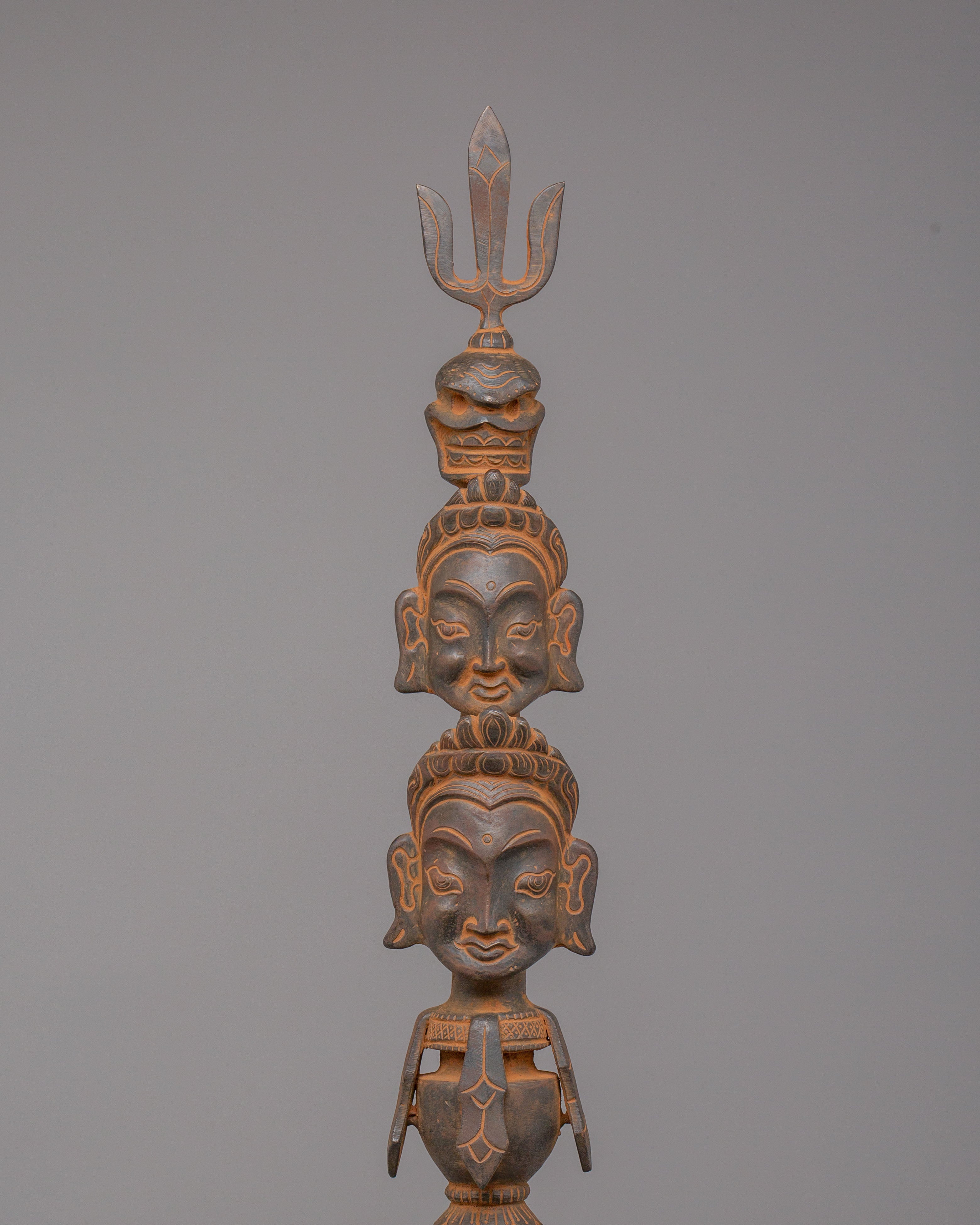 Traditional Khatvanga Ritual Instrument | Sacred Tool for Spiritual Ceremonies