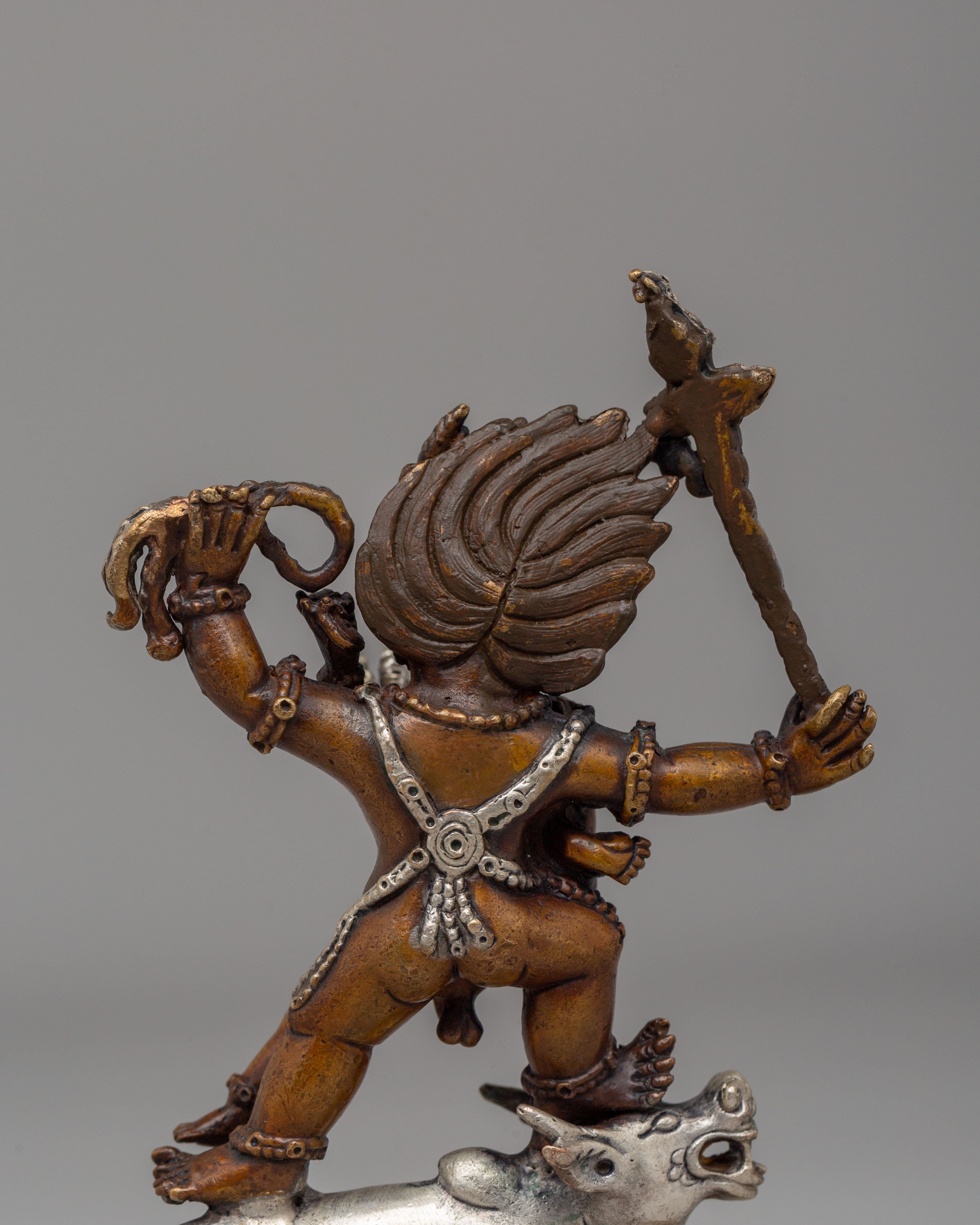 Yama Dharmaraja With Consort Sculpture | Guardian of Justice