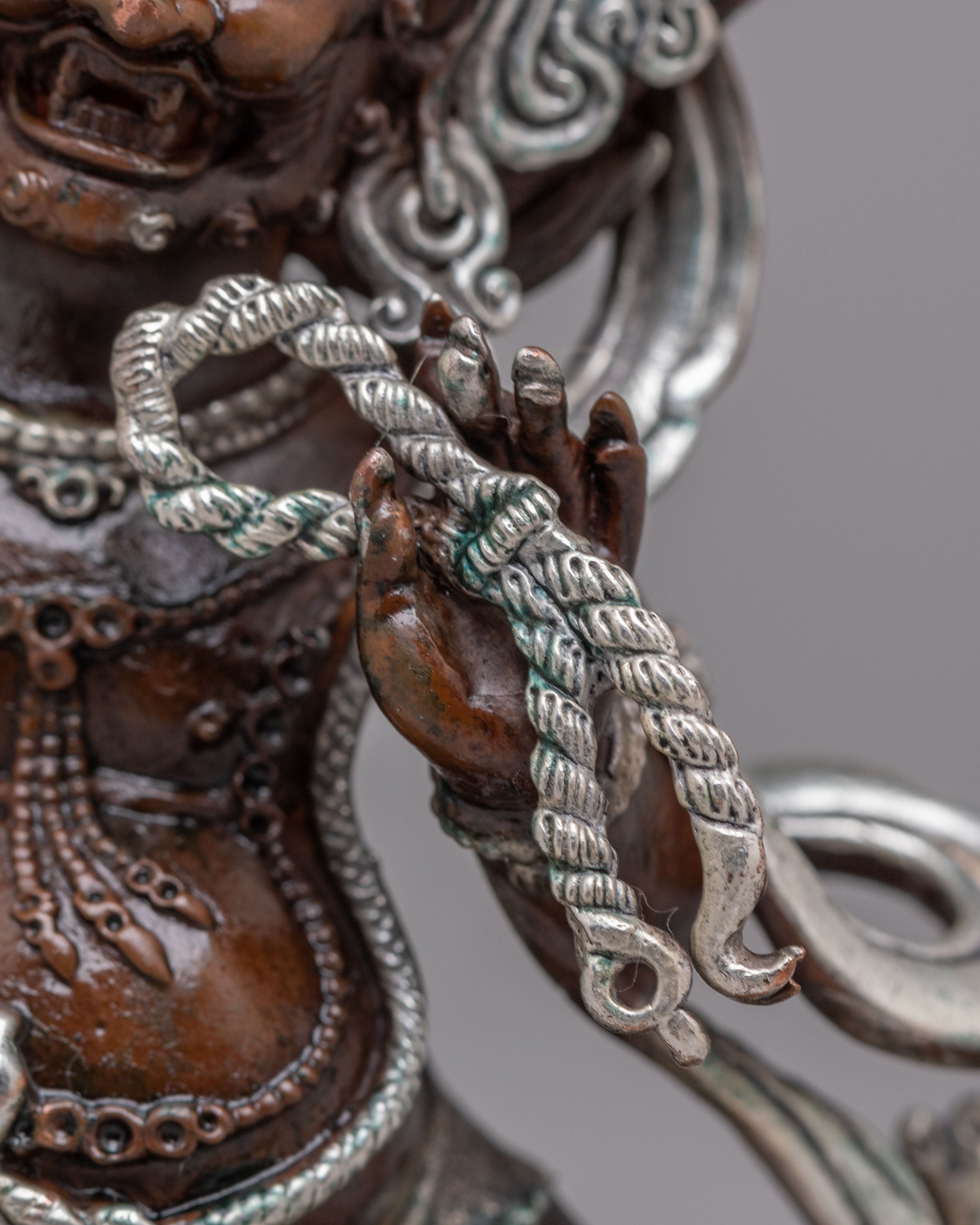 Machine Made Vajrapani Deity Statue | Buddhist Protector Sculpture