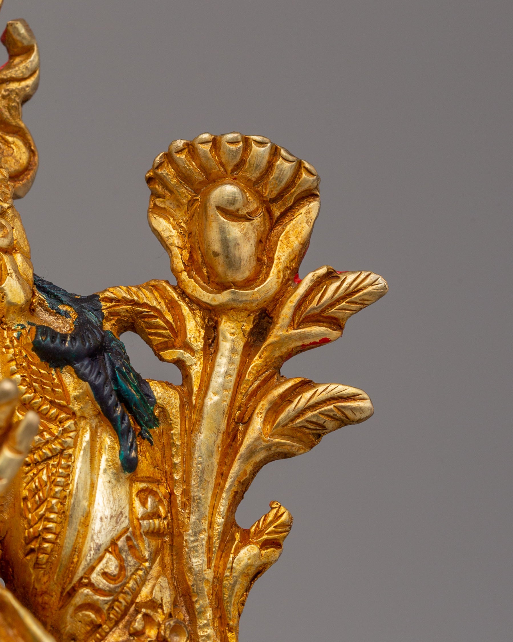 Handcrafted Altar White Tara Statue | Copper Body with 24K Gold Plating