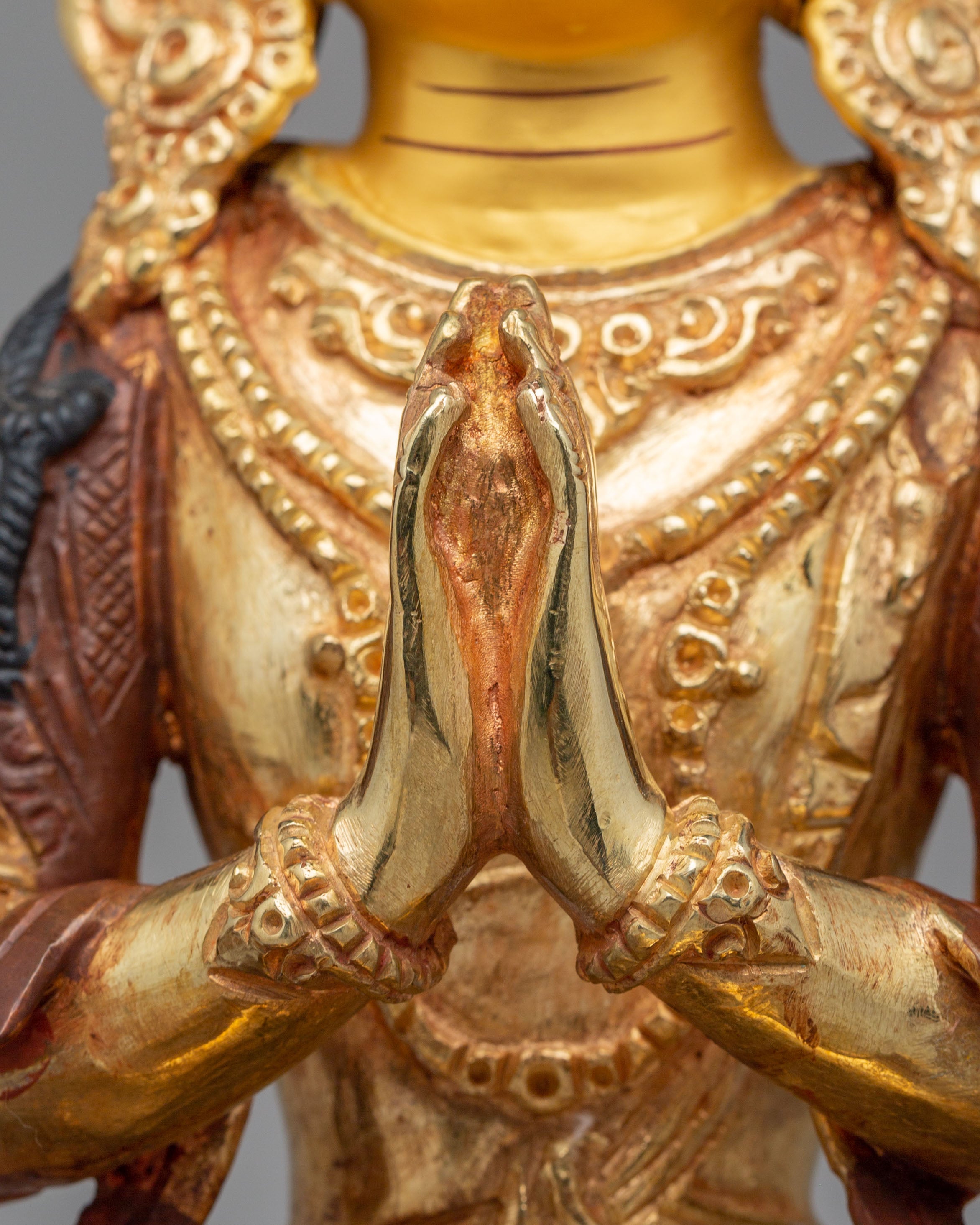 Buddha Dharma Sangha Set Statue | Tibetan Spiritual Art for Meditation and Decor