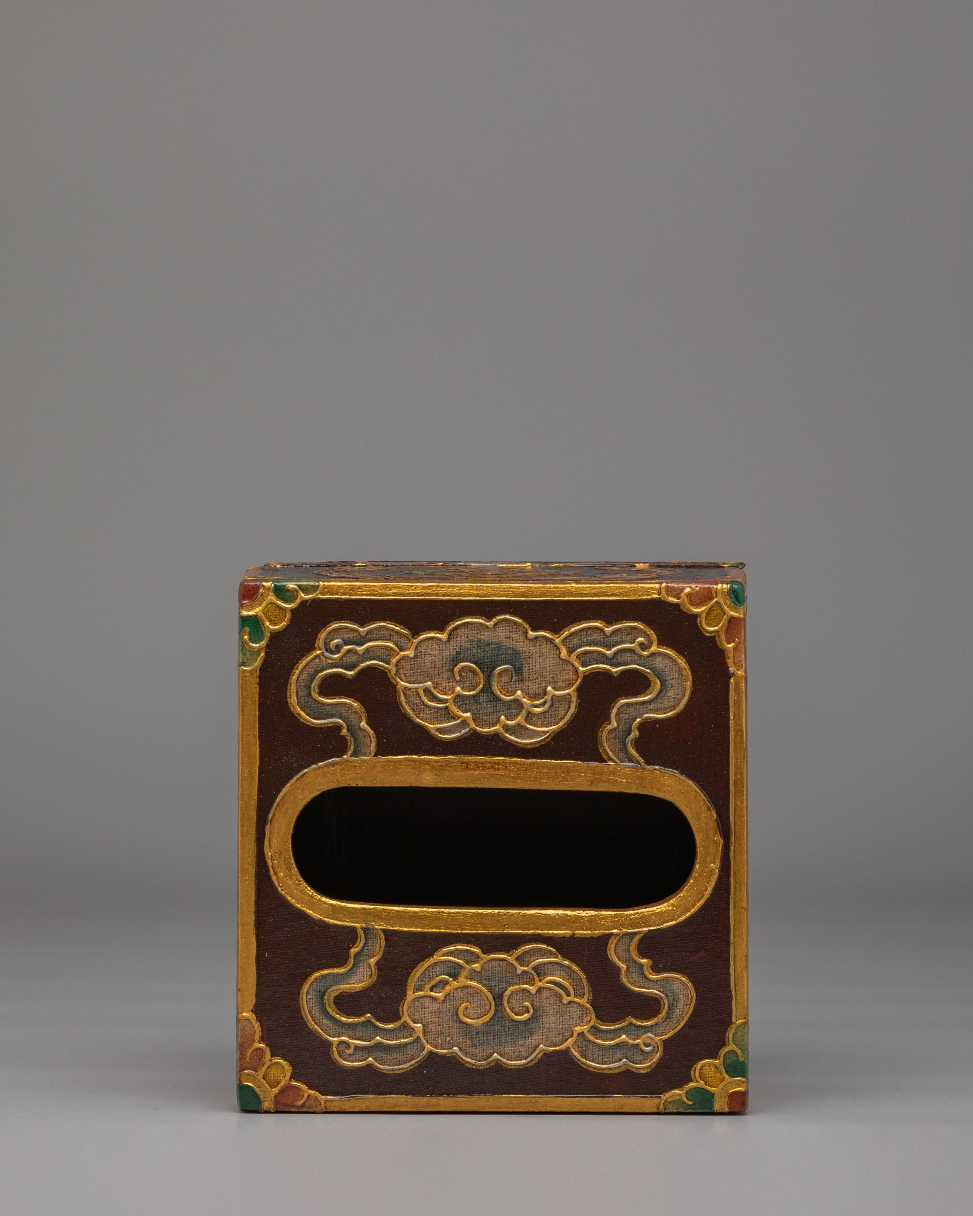 Wooden Tissue Box Holder | Hand Painted Wooden Home Decor
