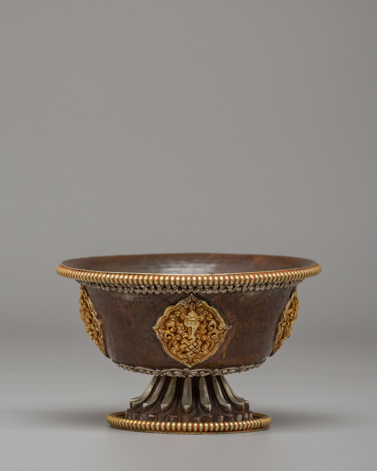 Sacred Seven Water Offering Bowl Set | Traditional Tibetan Ritual Bowls