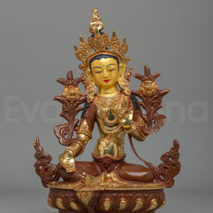 Himalayan Green Tara Goddess Sculpture