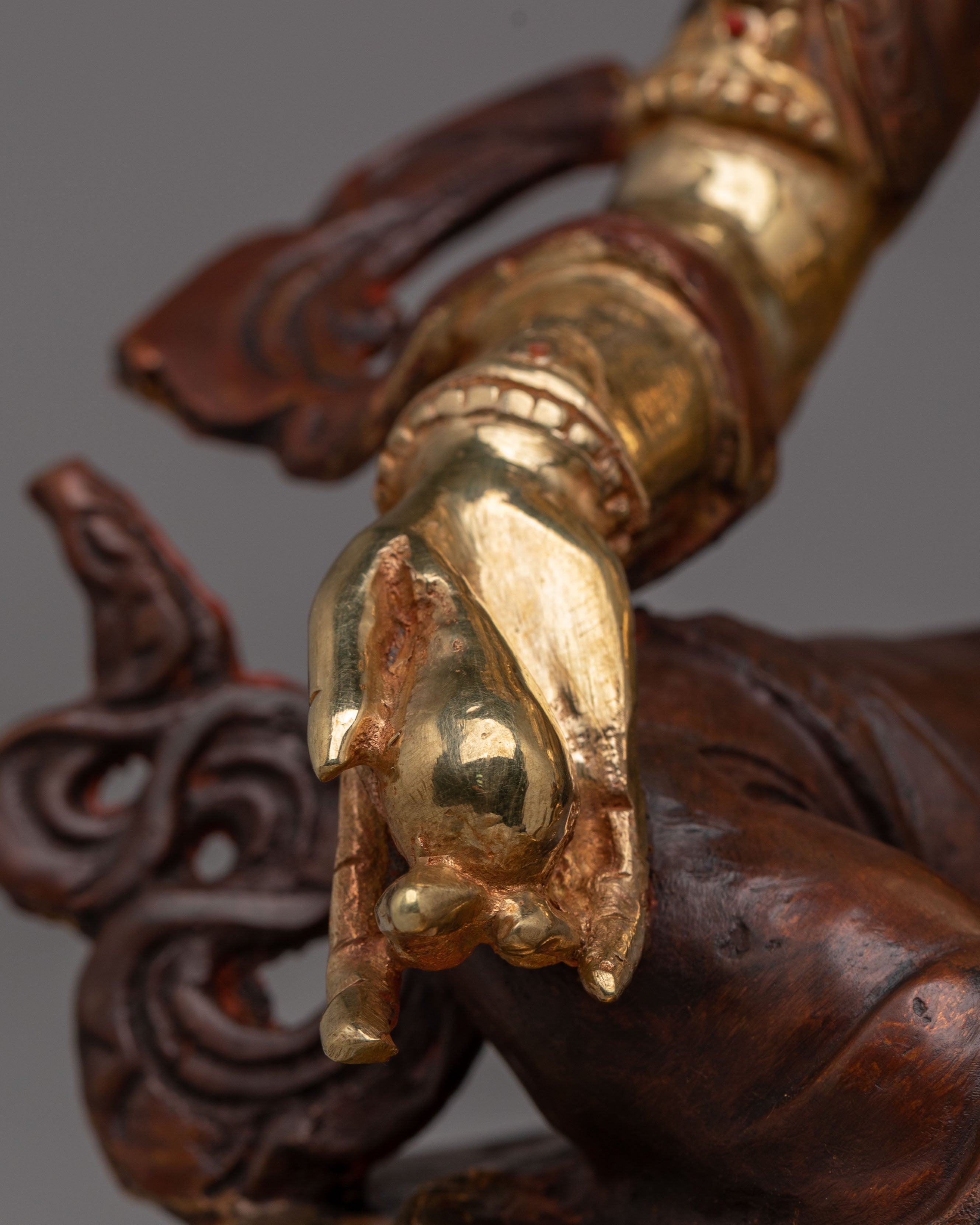 Dzambhala Statue for Altar | Handcrafted Dzambhala Deity Sculpture