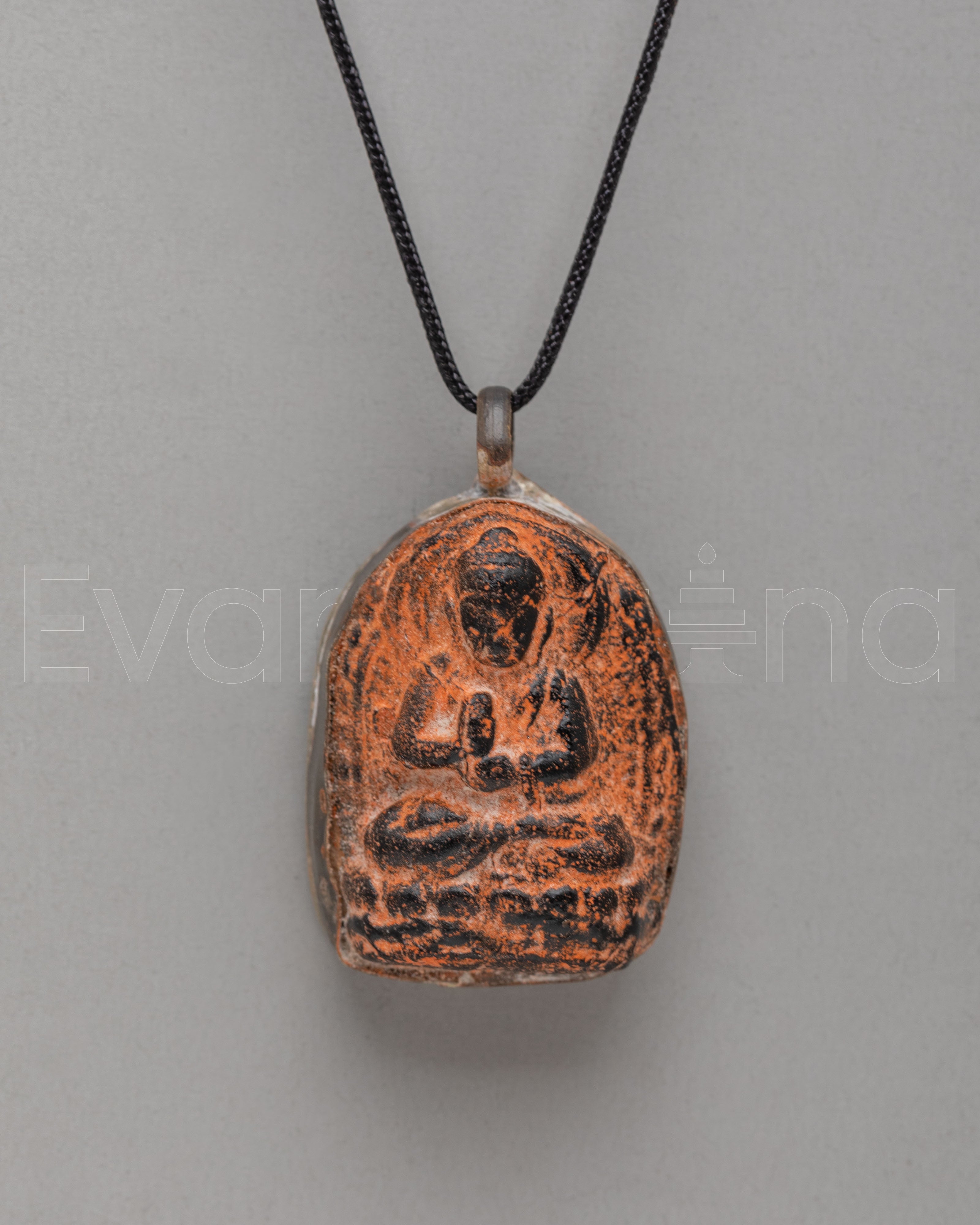 Spiritual Prayer Locket | Carved Sacred Deity Amulet