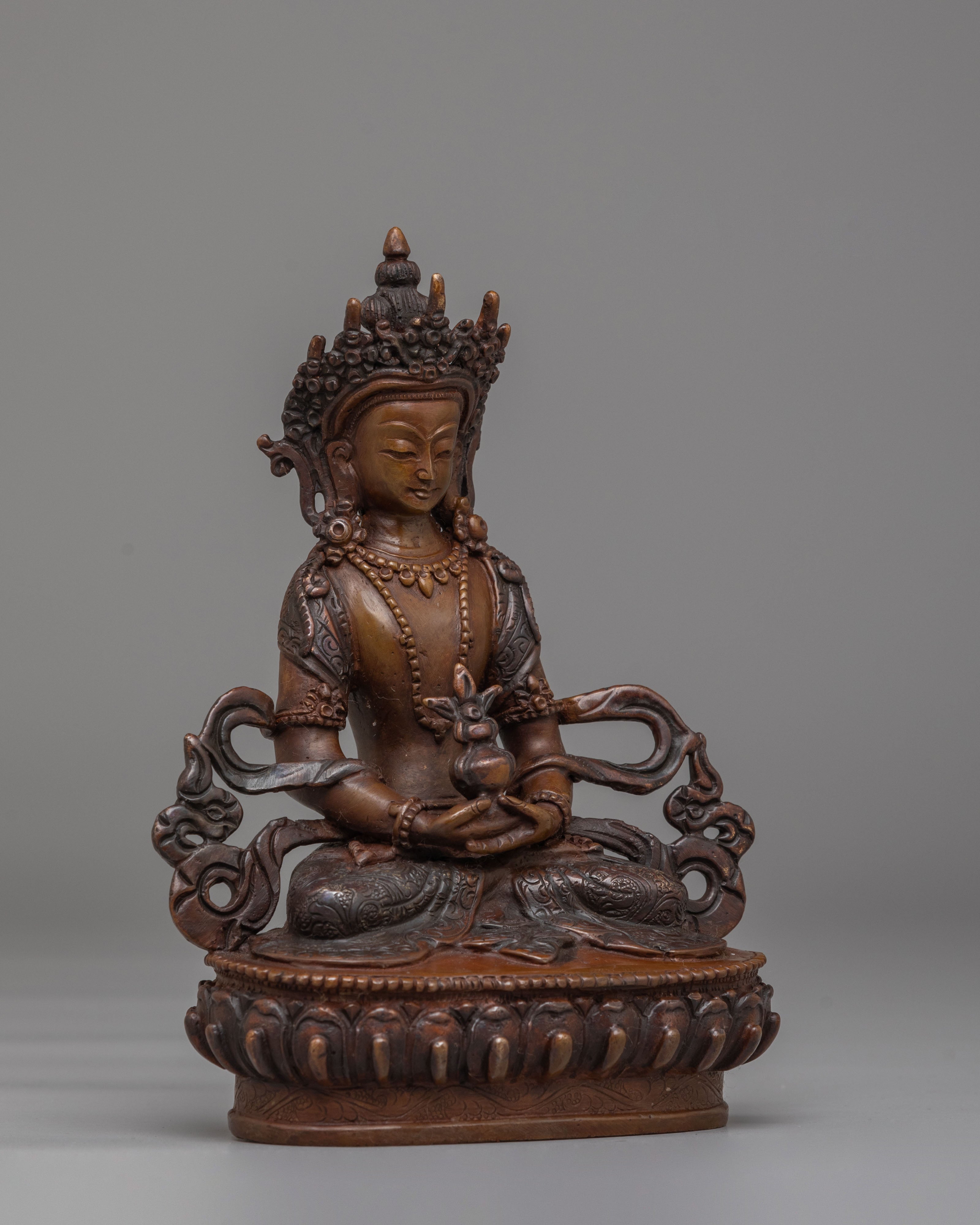 Handmade Amitayus Statue for Long Life | Buddhist Deity of Infinite Life