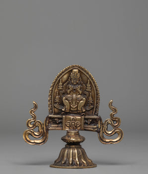 Buddhist-Inspired Deity Decorative Statue | Brass Spiritual Art