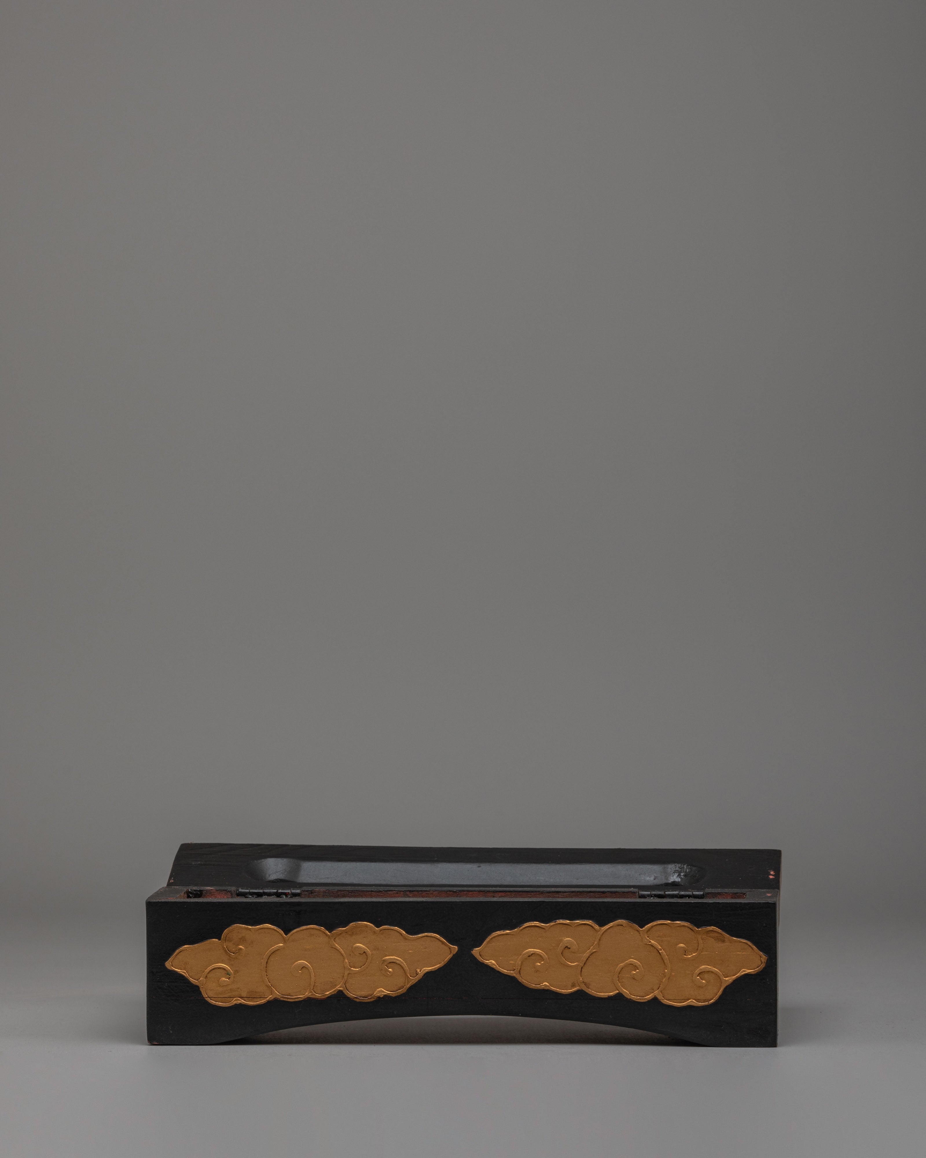 Buddhist Wooden Incense Burner | Spiritual Altar Decor