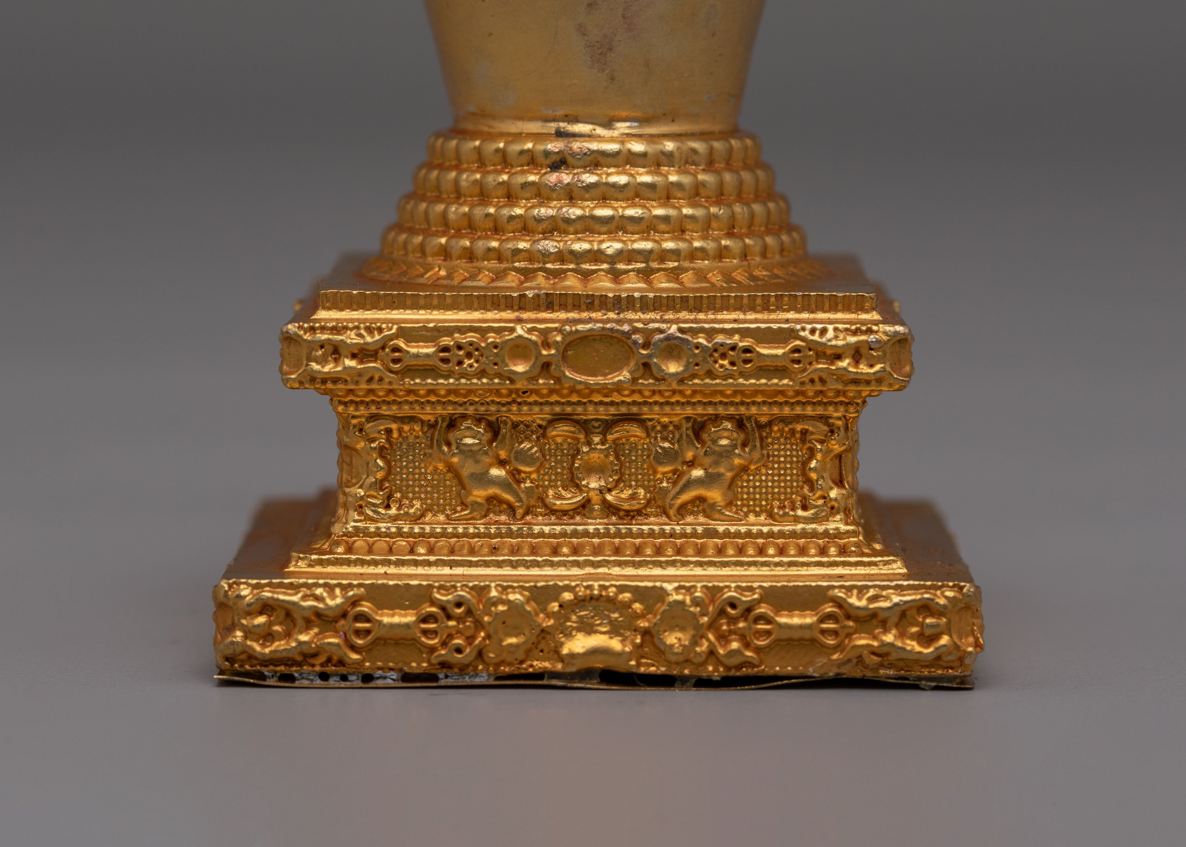 Sacred Tibetan Lotus Blossom Stupa | Buddhist Symbol of Enlightenment