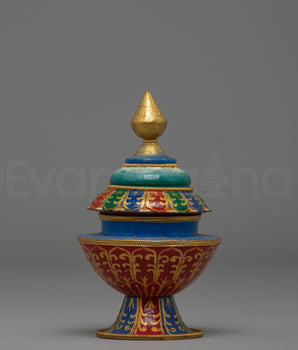 Buddhist Copper Rice Pot | Perfect for Sacred Offerings