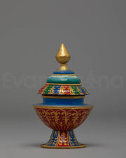 Buddhist Copper Rice Pot | Perfect for Sacred Offerings