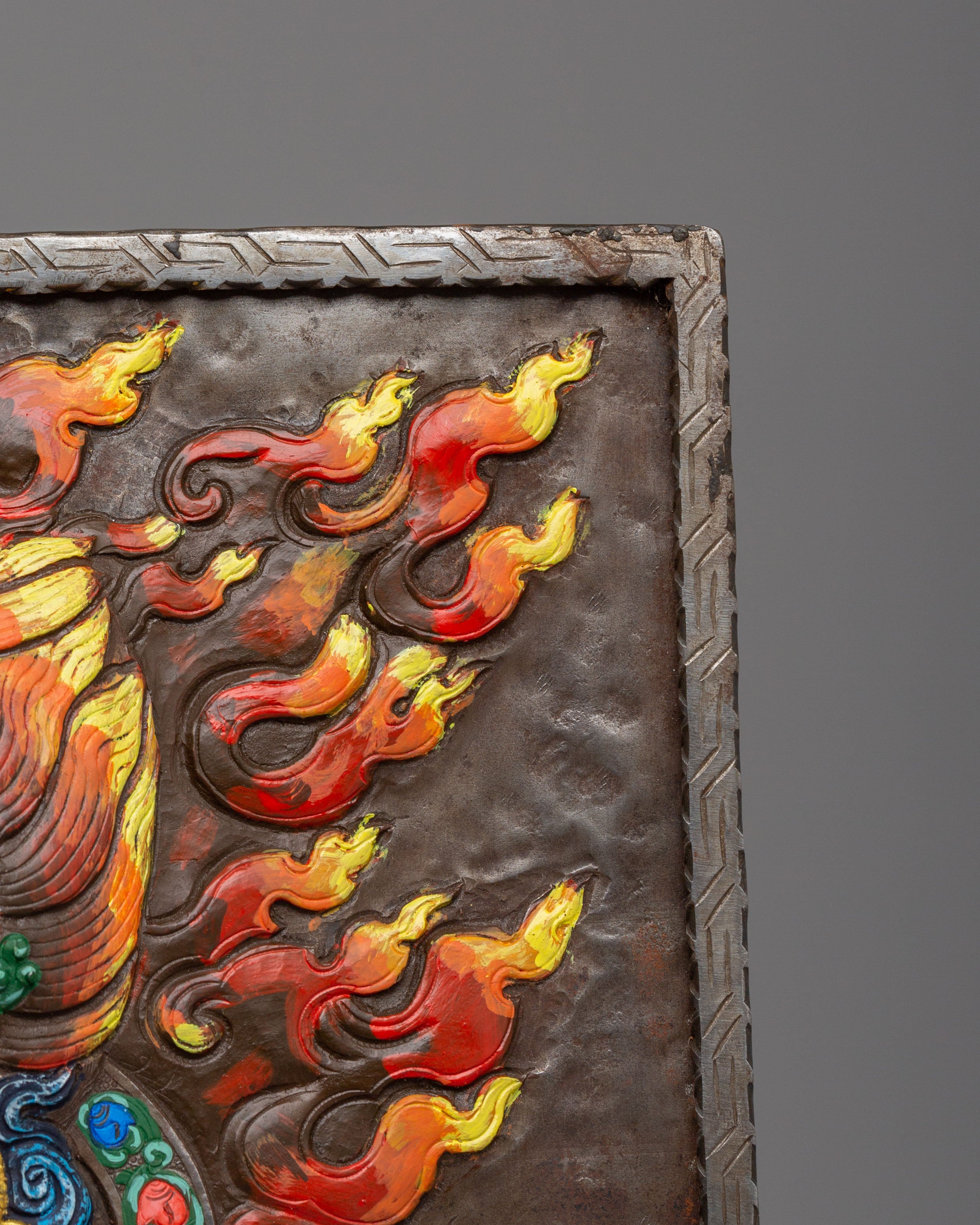 Shakya Mahakala Wall Hanging | Protection Wall Decor for Spiritual Practice