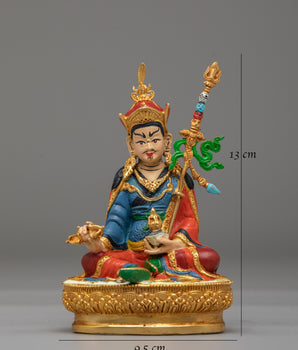 Handmade Guru Rinpoche Statue | Tibetan Buddhist Sculpture