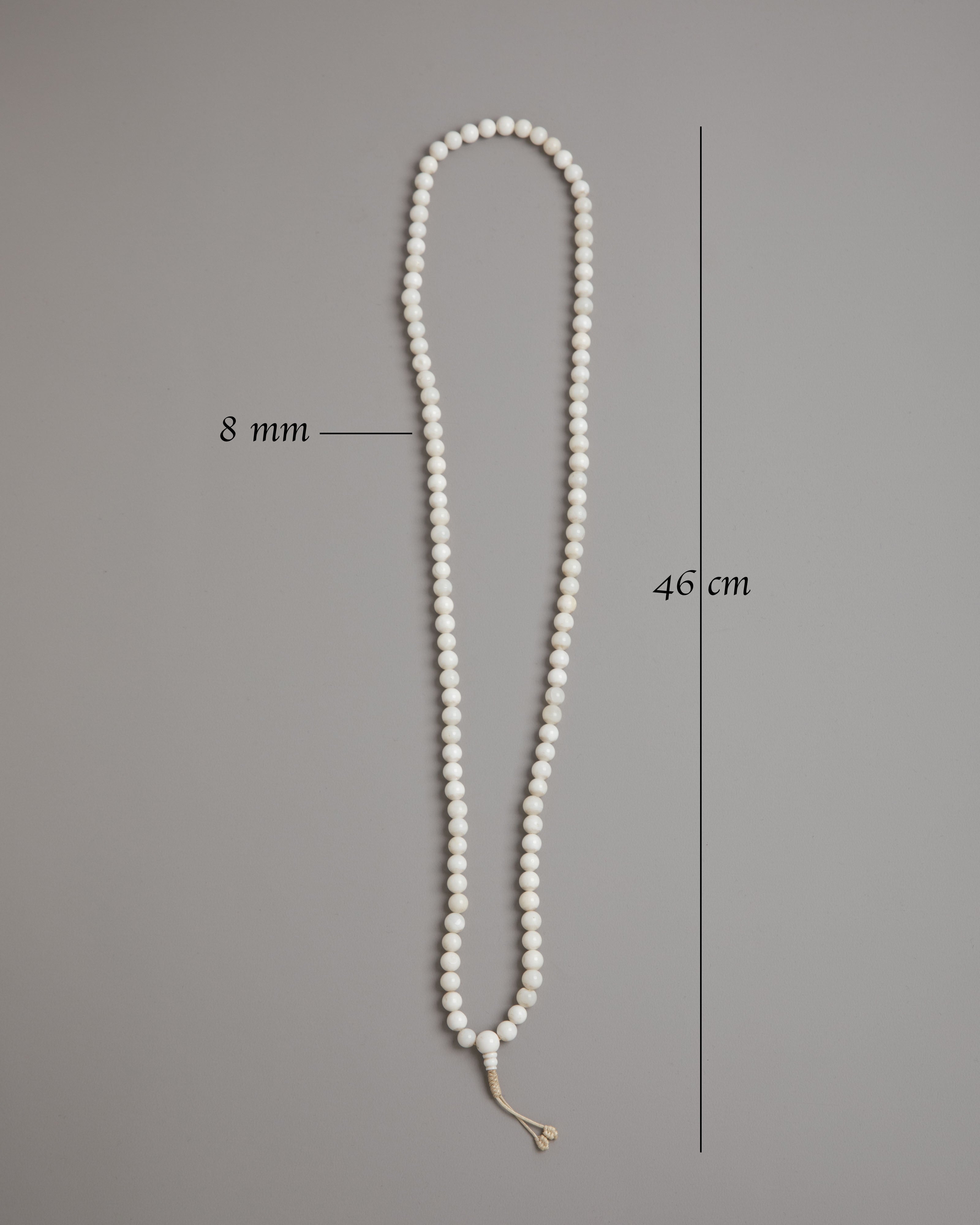 Himalayan Altar Mala | Handcrafted Conch Beads Mala
