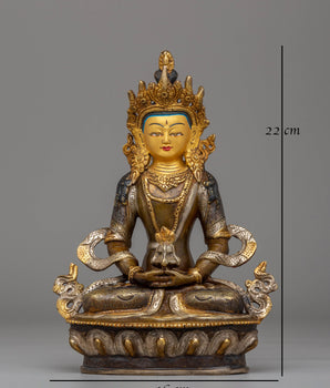 Handcrafted Amitayus Statue | The Buddha of Infinite Life