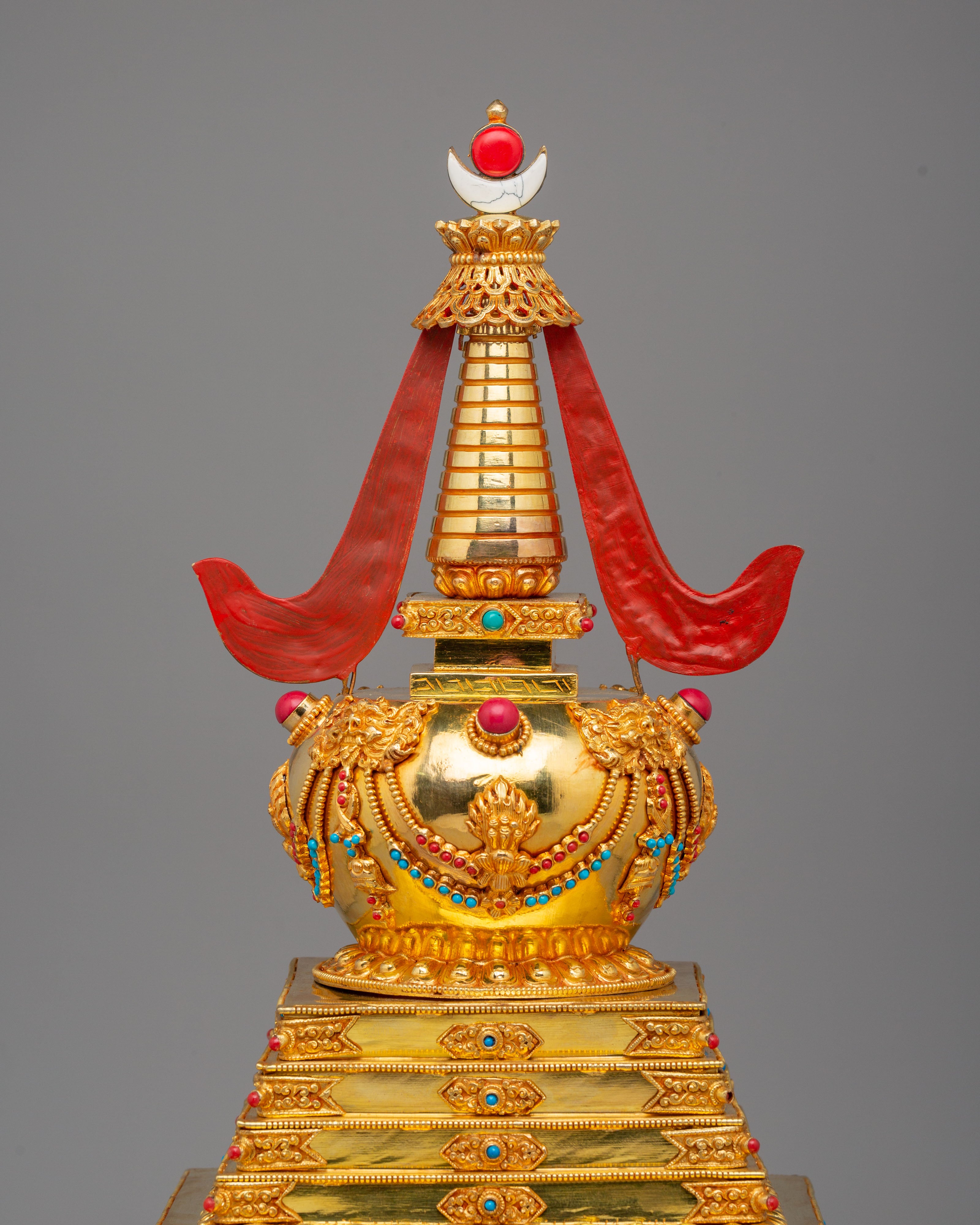 Handmade Altar Buddhist Enlightenment Stupa | Symbol of Wisdom and Inner Peace