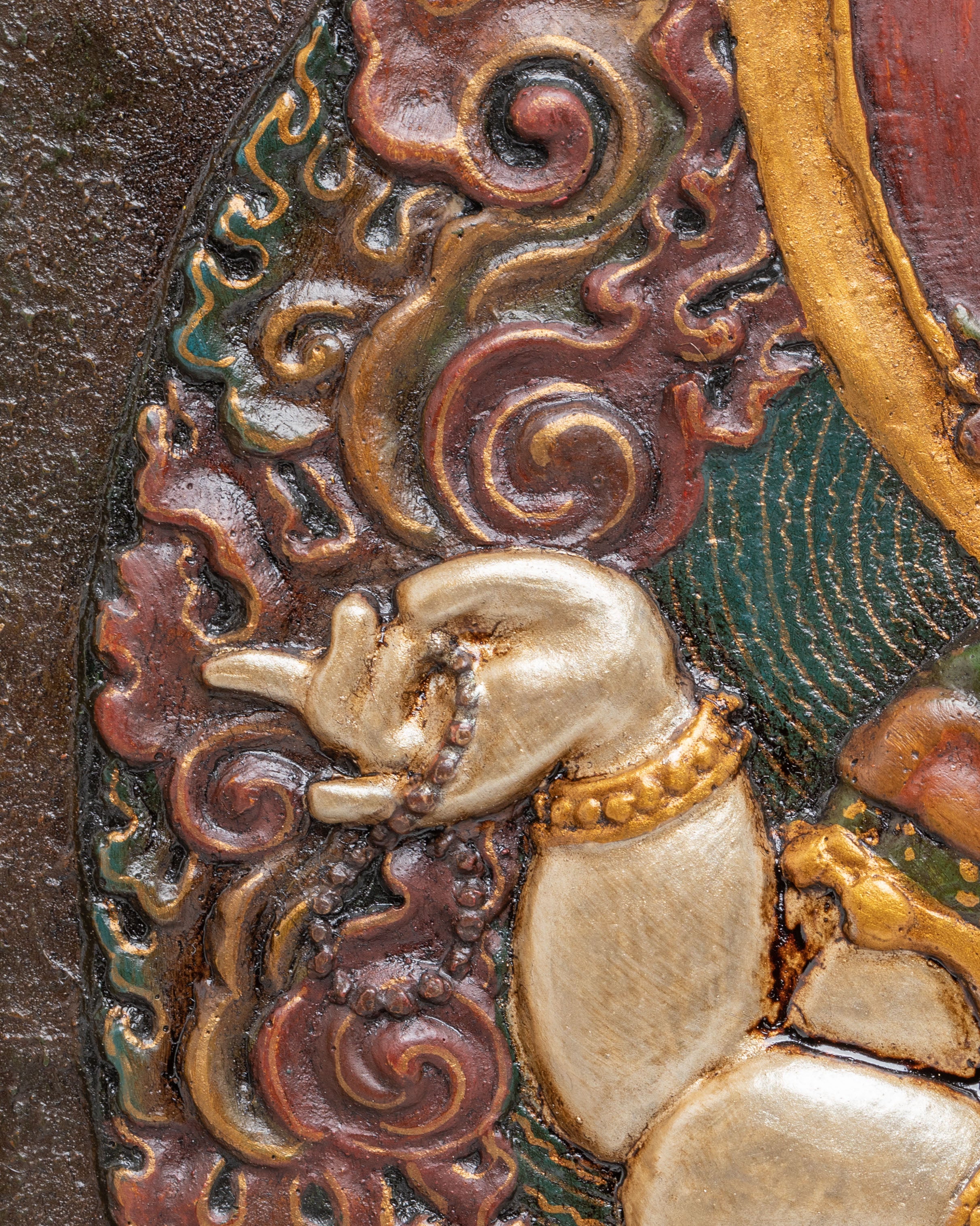 Sacred Ganesha Wall Hanging | Handcrafted Wooden Artwork