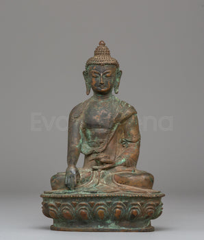 Peaceful Shakyamuni Buddha Sculpture | Ideal for Rituals