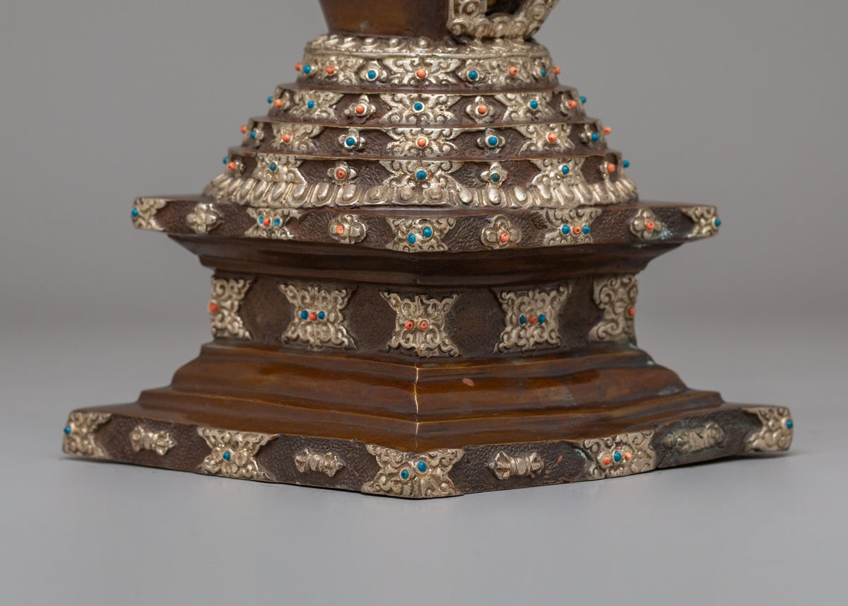 Buddhist Ritual Lotus Blossom Stupa | Symbol of Enlightenment