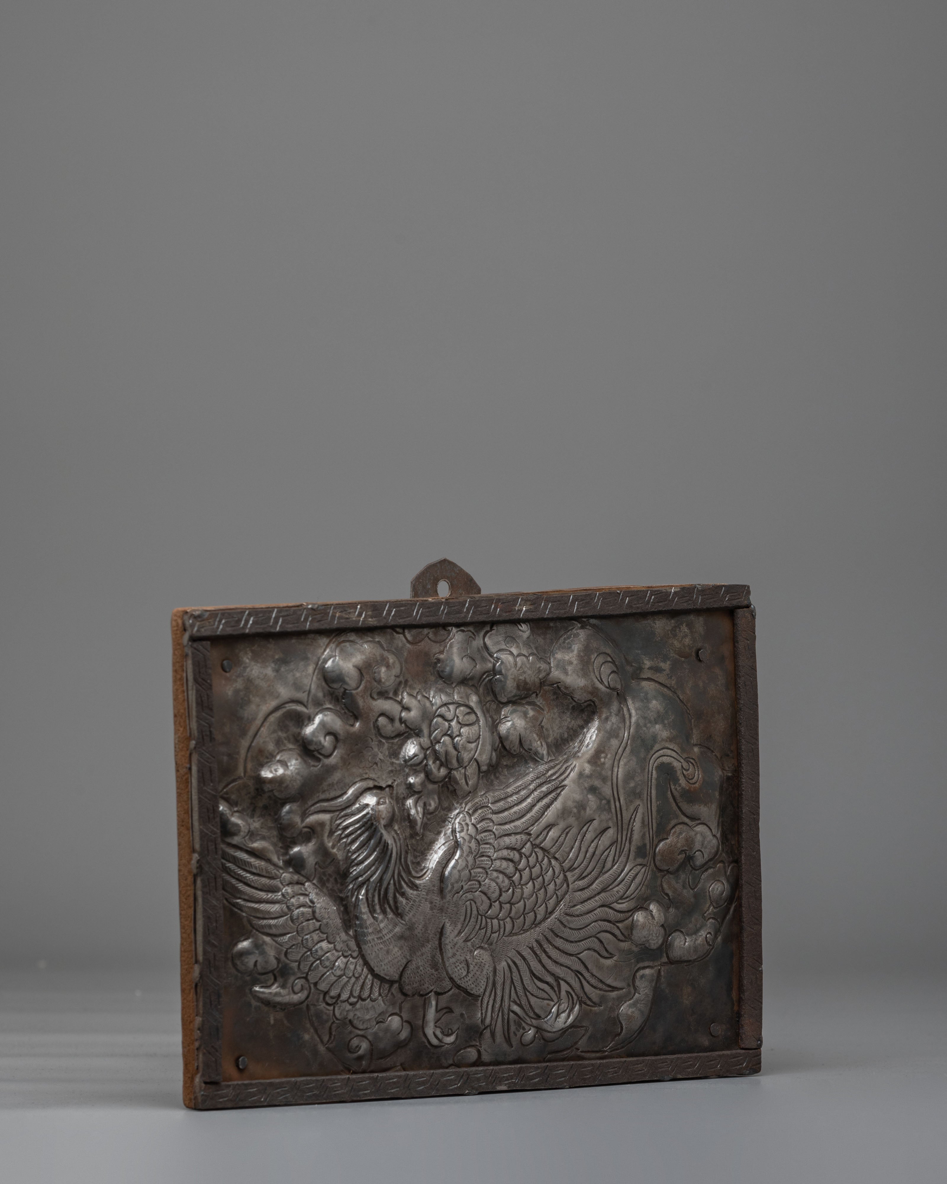 Sacred Himalayan Phoenix Wall Decor Panel | Spiritual Home Decor