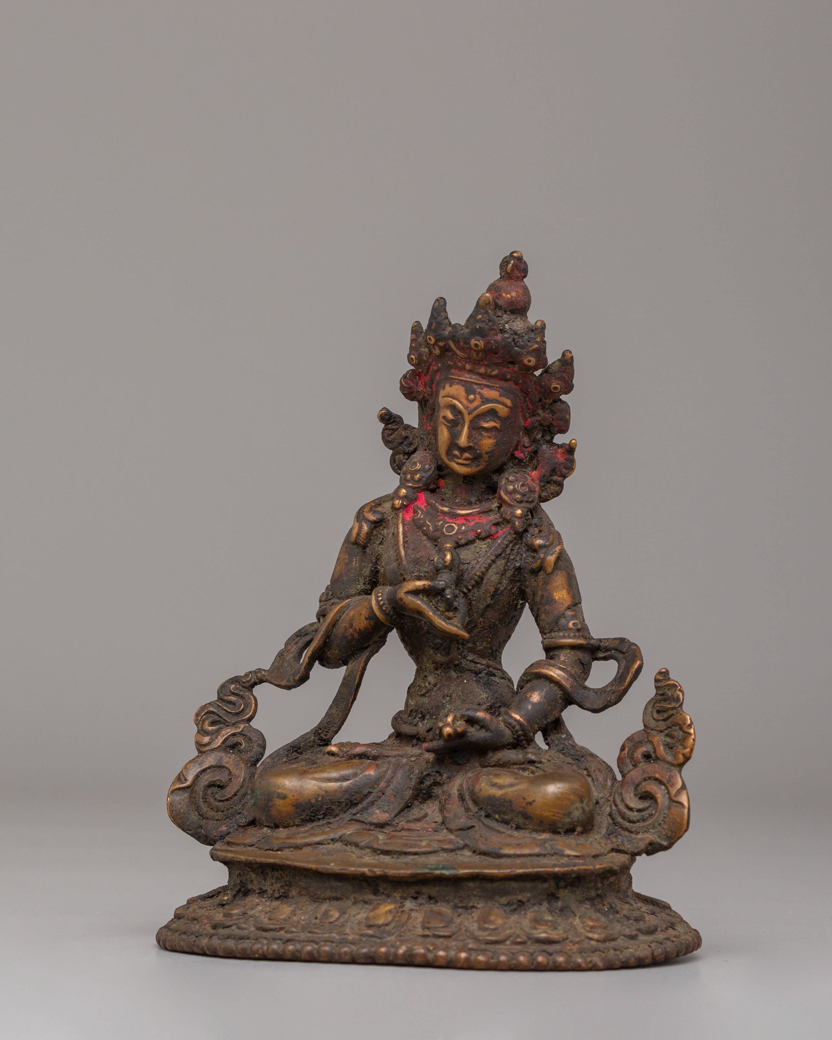 Sacred Vajrasattva Shrine Statue | Copper Body with Antique Finishing