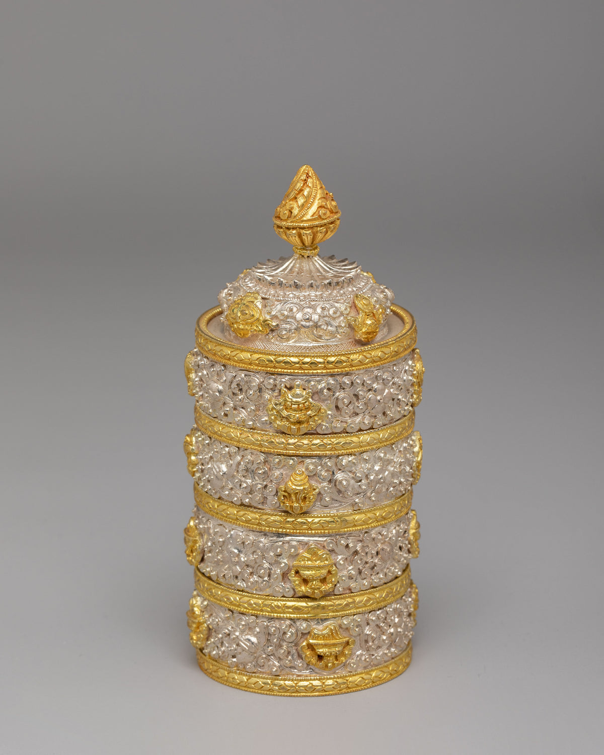 Spiritual Handcrafted Ritual Dhupur Rice Pot | Buddhist Altar Offering Vessel