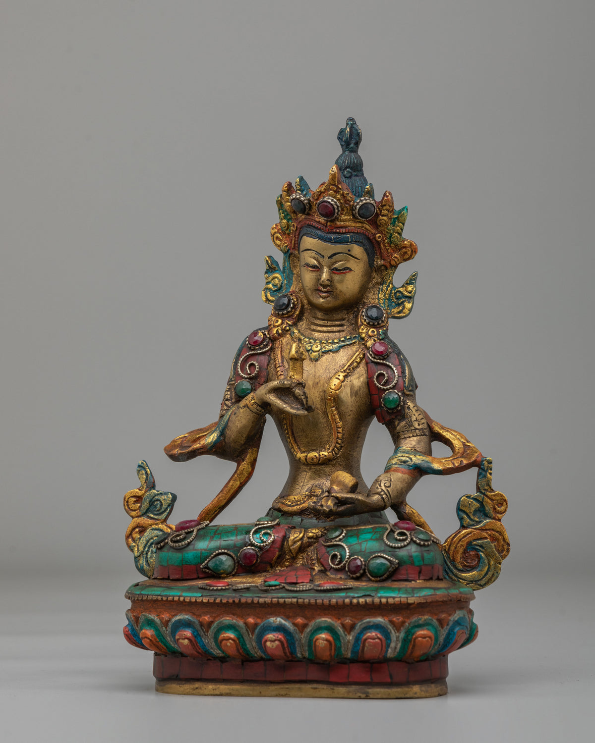 Traditional Vajrasattva Purification Statue | Tibetan Buddhist Artwork