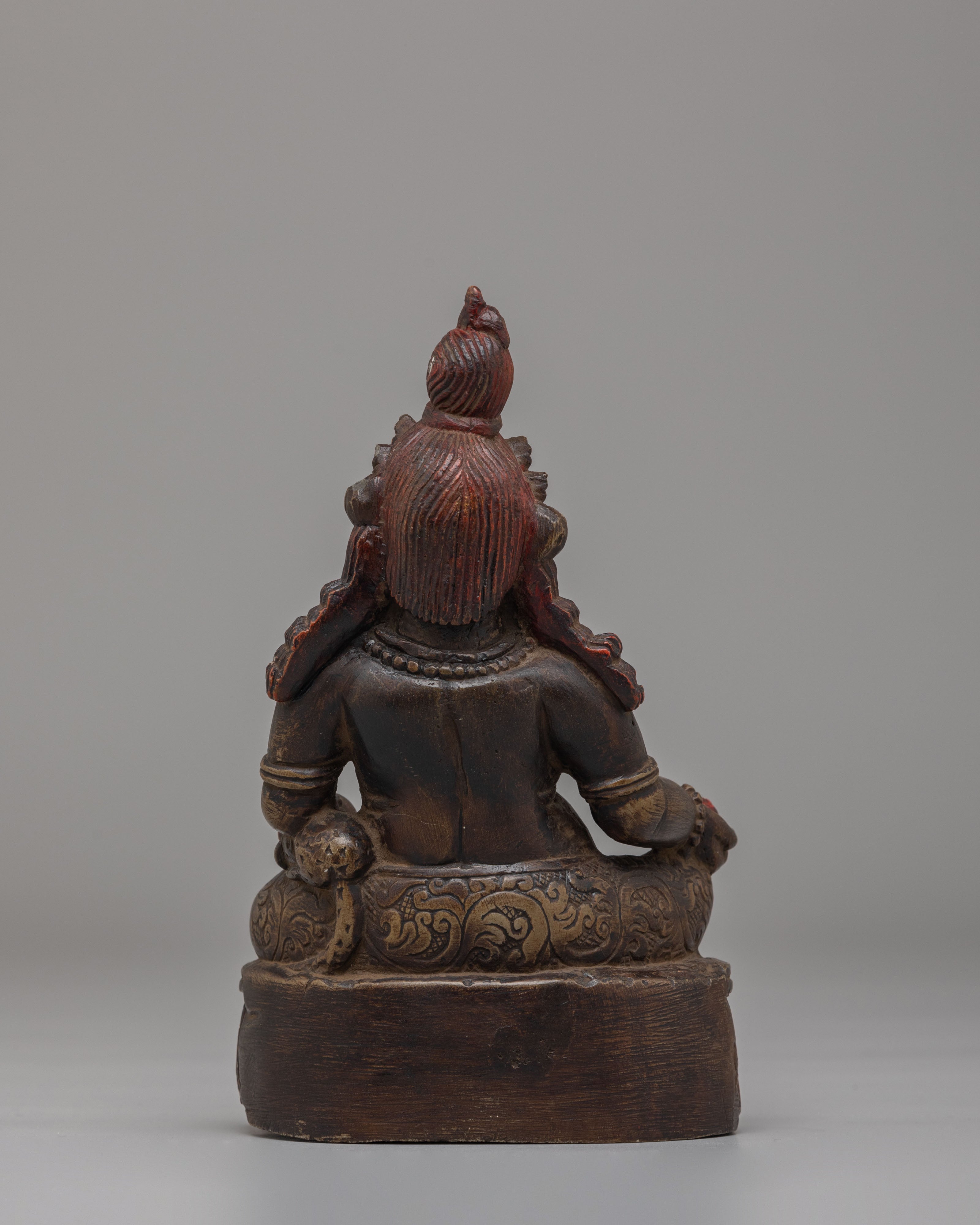 Traditional Dzambhala Figure | Buddhist Wealth Deity