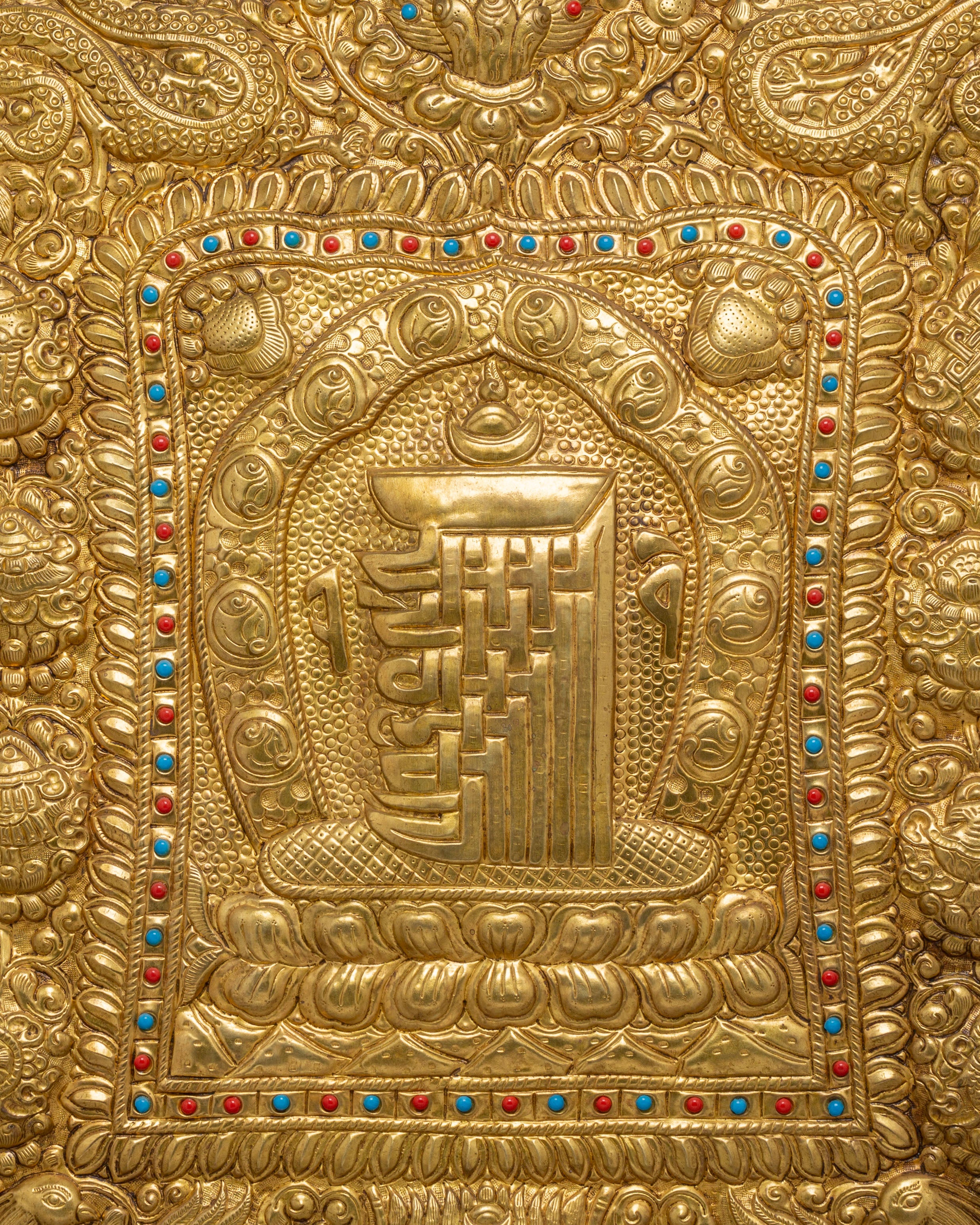 Kalachakra Metal Wall Hanging | Tibetan Buddhist Symbol