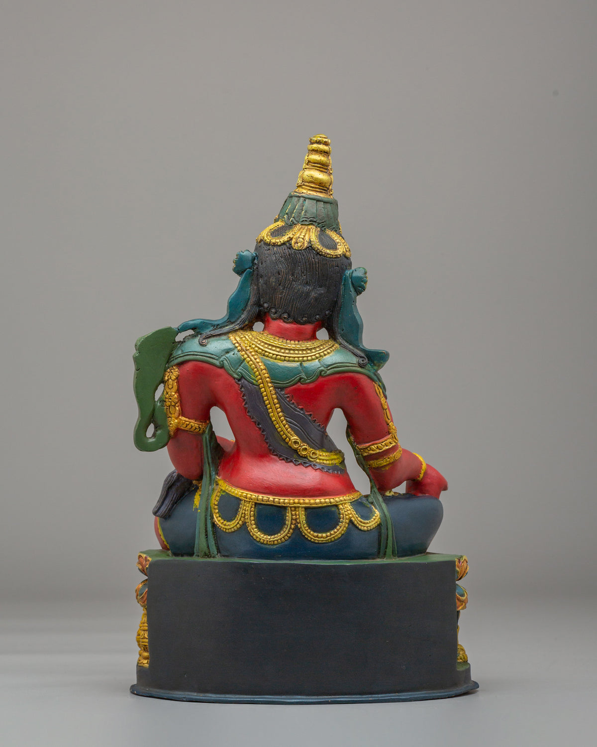 Himalayan Dzambhala Altar Deity Statue | Tibetan Wealth Deity Figurine