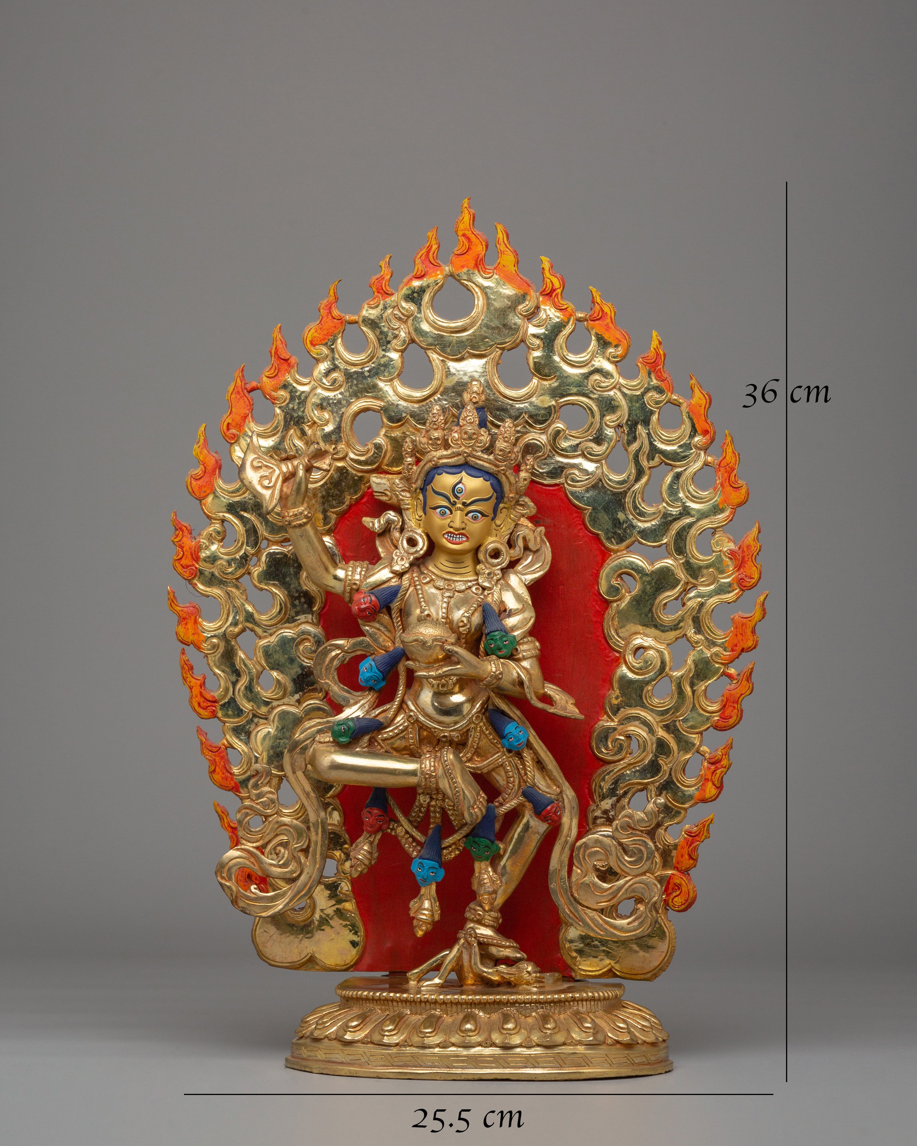 Dorje Phagmo Wrathful Goddess Statue | Fierce Tibetan Buddhist Deity
