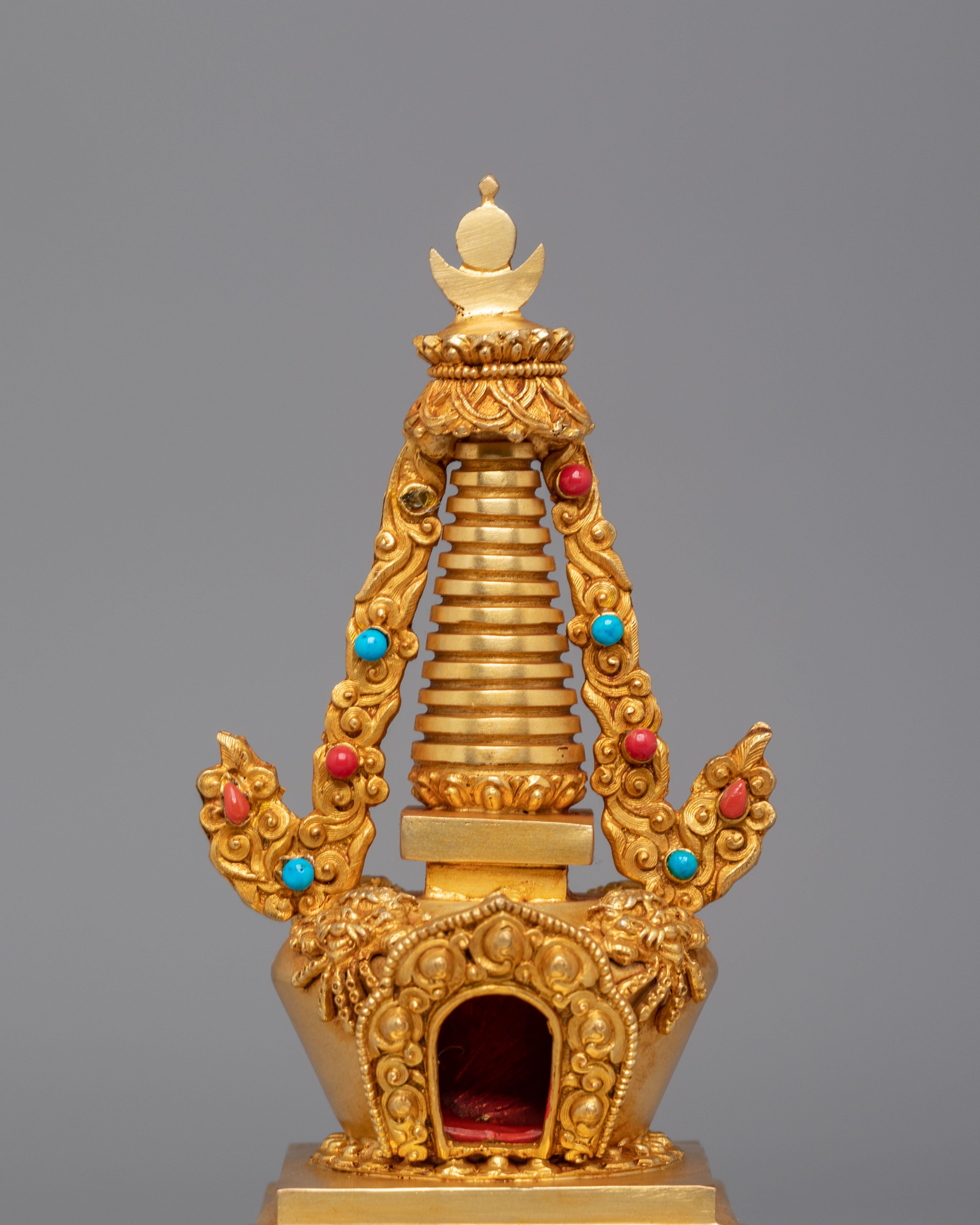 Machine-Made Altar Enlightenment Stupa | Symbol of Buddha’s Victory Over Mara