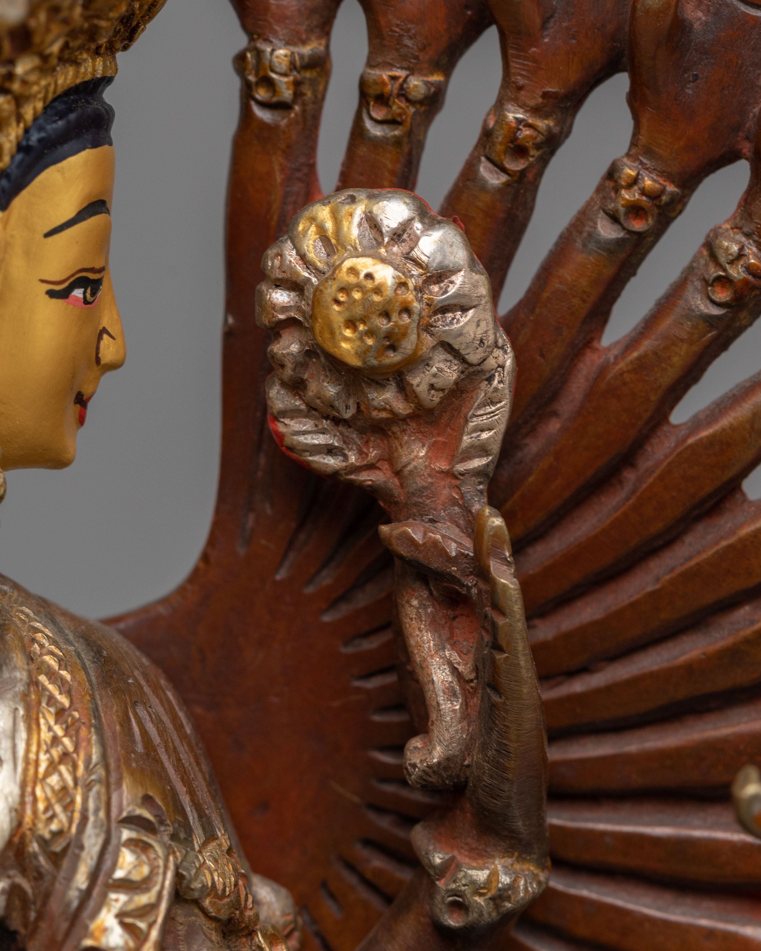 Himalayan 1000-Armed Chenrezig Sculpture | Symbol of Infinite Compassion