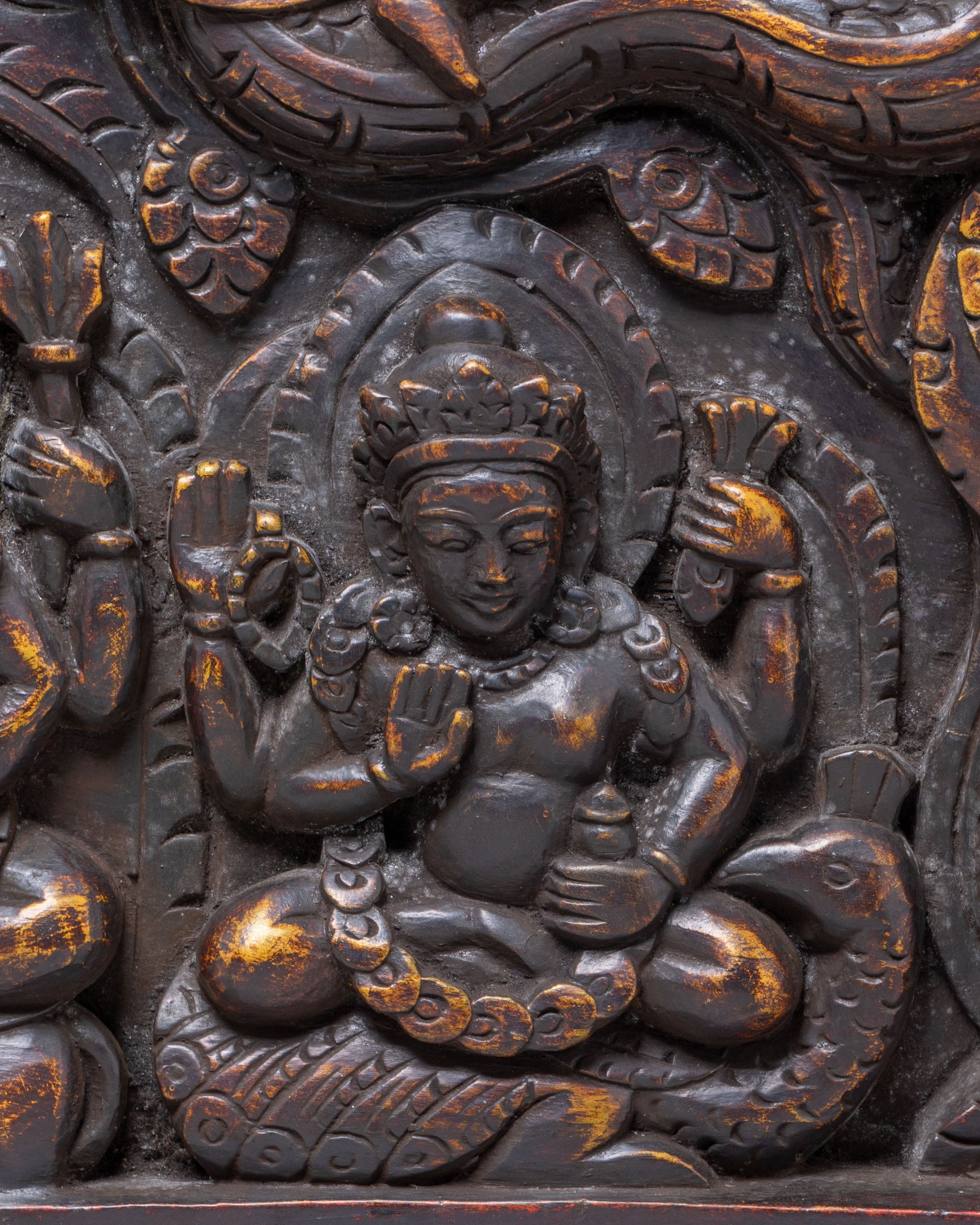 Sacred Divine Guardian Torana | Traditional Buddhist Artwork