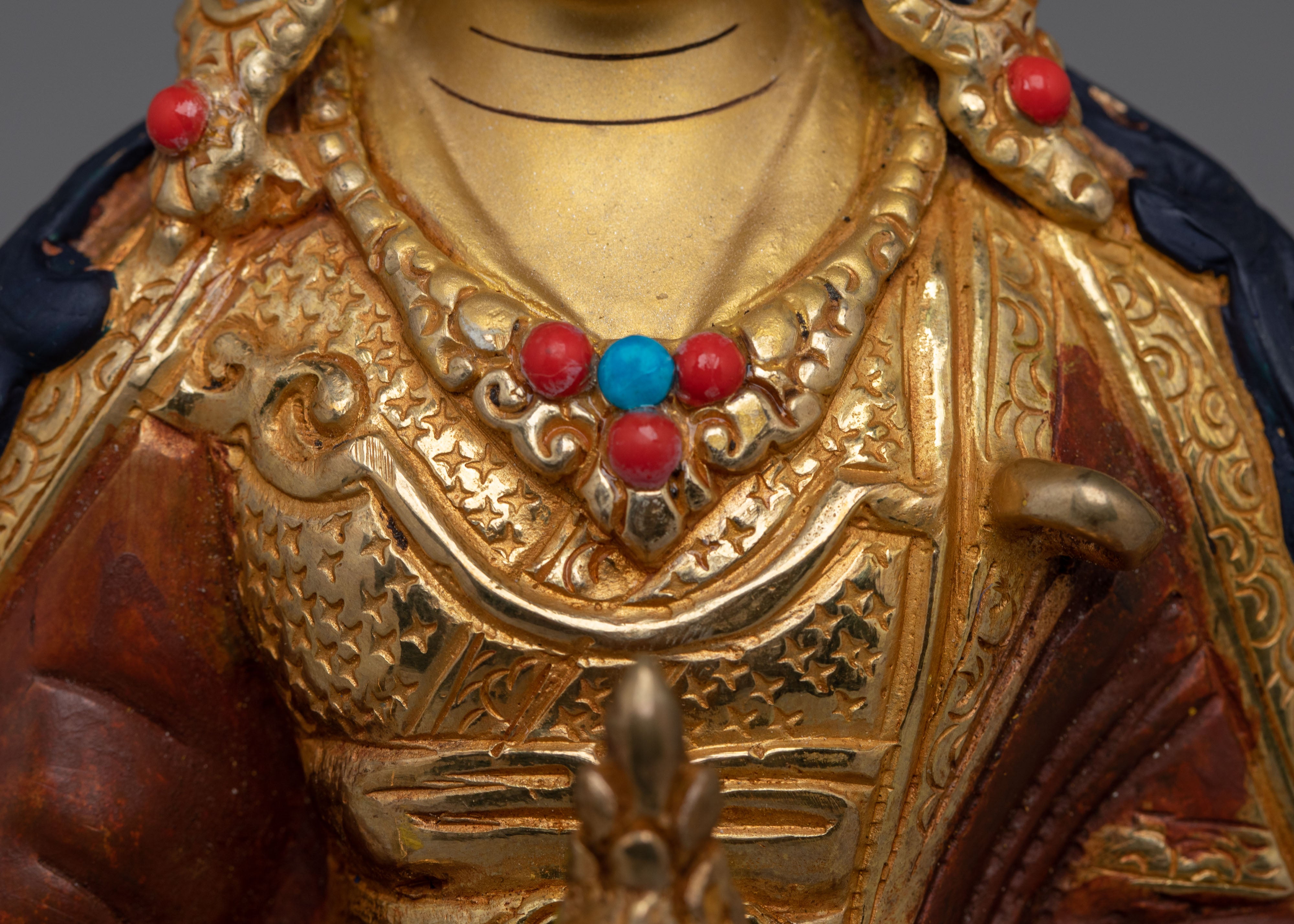 Guru Rinpoche Sacred Statue | Tibetan Master of Wisdom