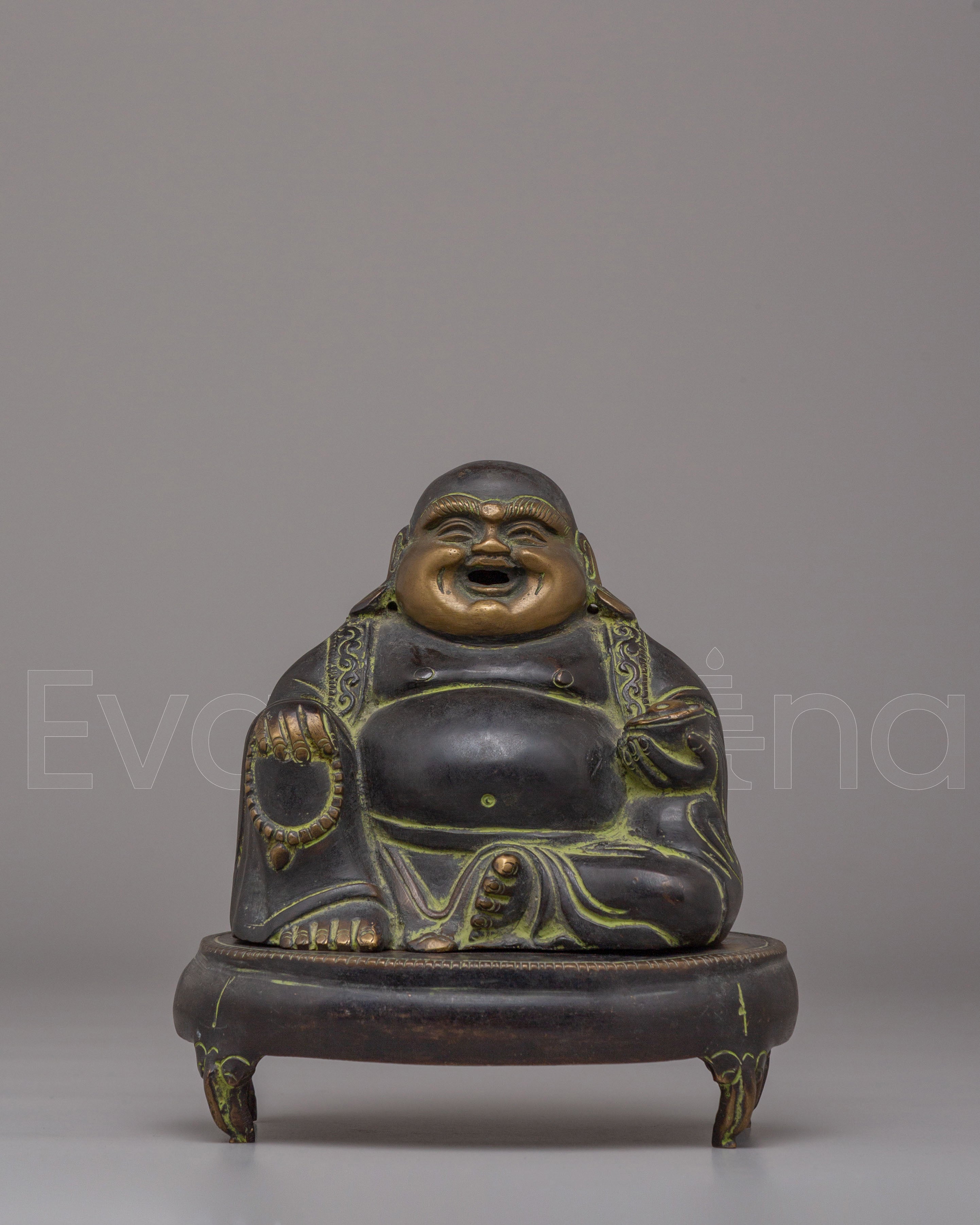 Sacred Laughing Buddha Incense Holder