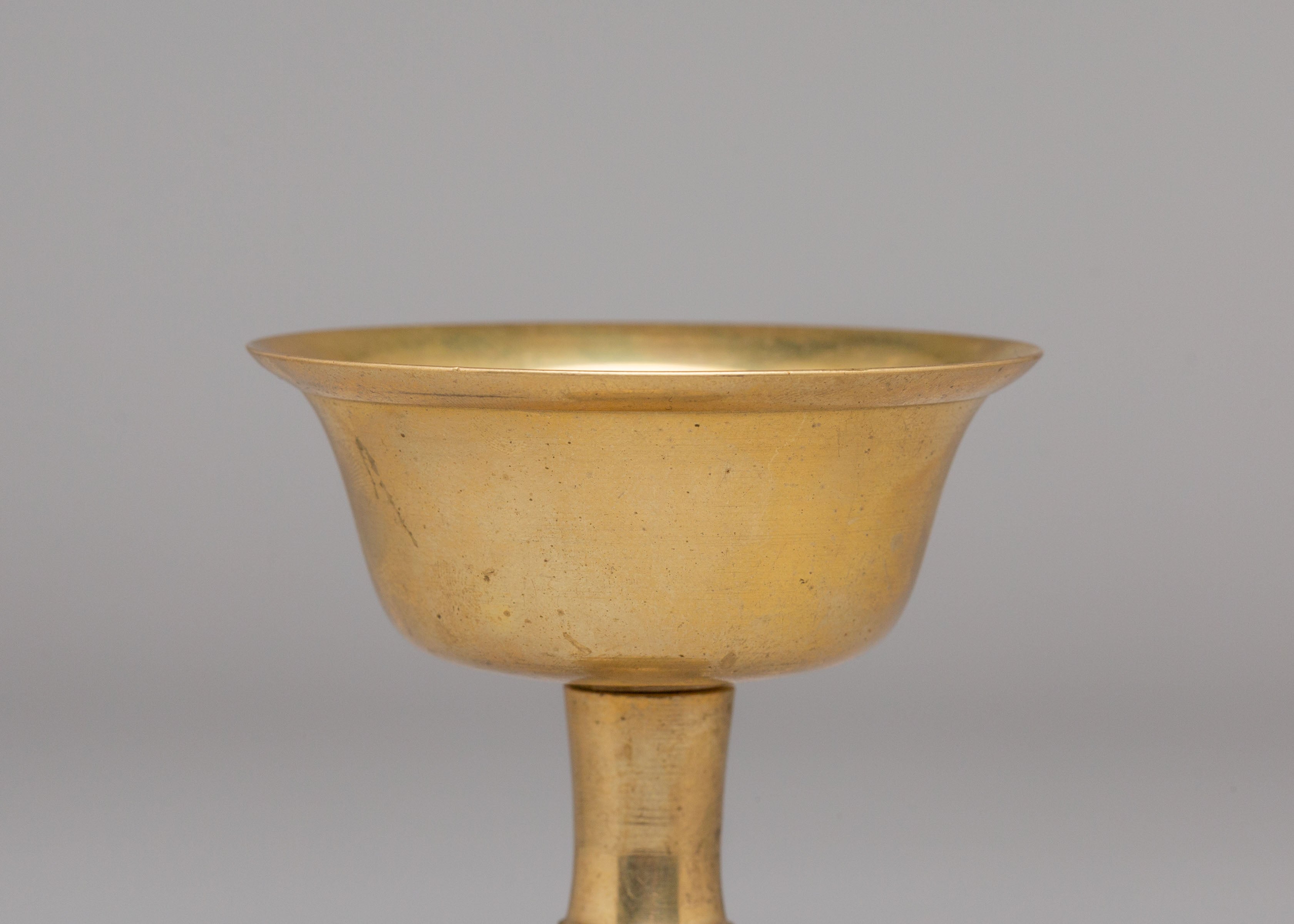 Buddhist Ritual Serkyem Vessel Set | Tibetan Brass Offering Set