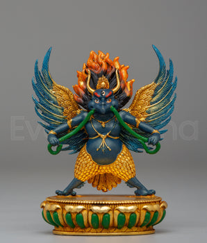 Handcrafted Garuda Hindu Deity Statue