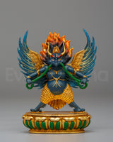 Handcrafted Garuda Hindu Deity Statue