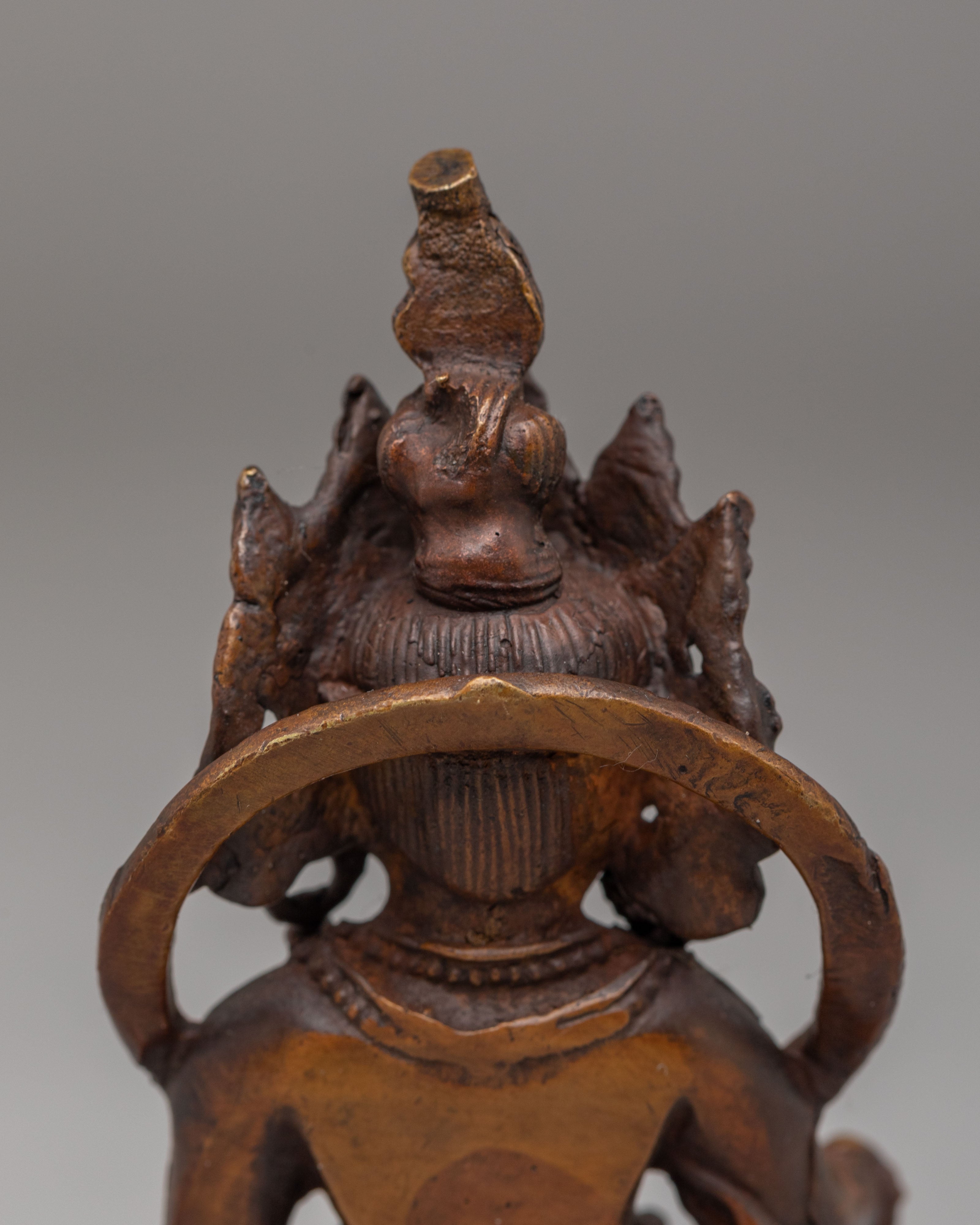 Himalayan Yellow Dzambhala Statue | Machine Made Sculpture