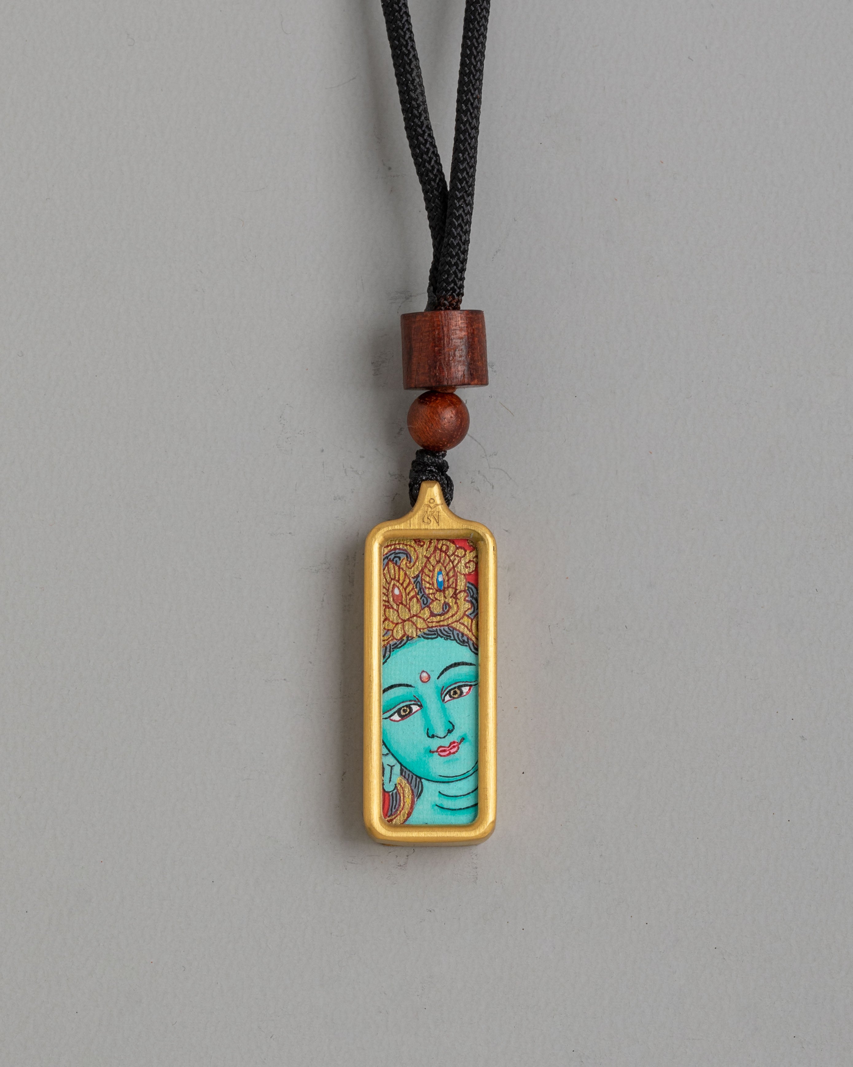 Spiritual Green Tara Locket | Sacred Symbol Pendant