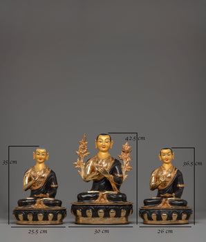 Tibetan Buddhist Master Tsongkhapa Set | Tsongkhapa with Disciples