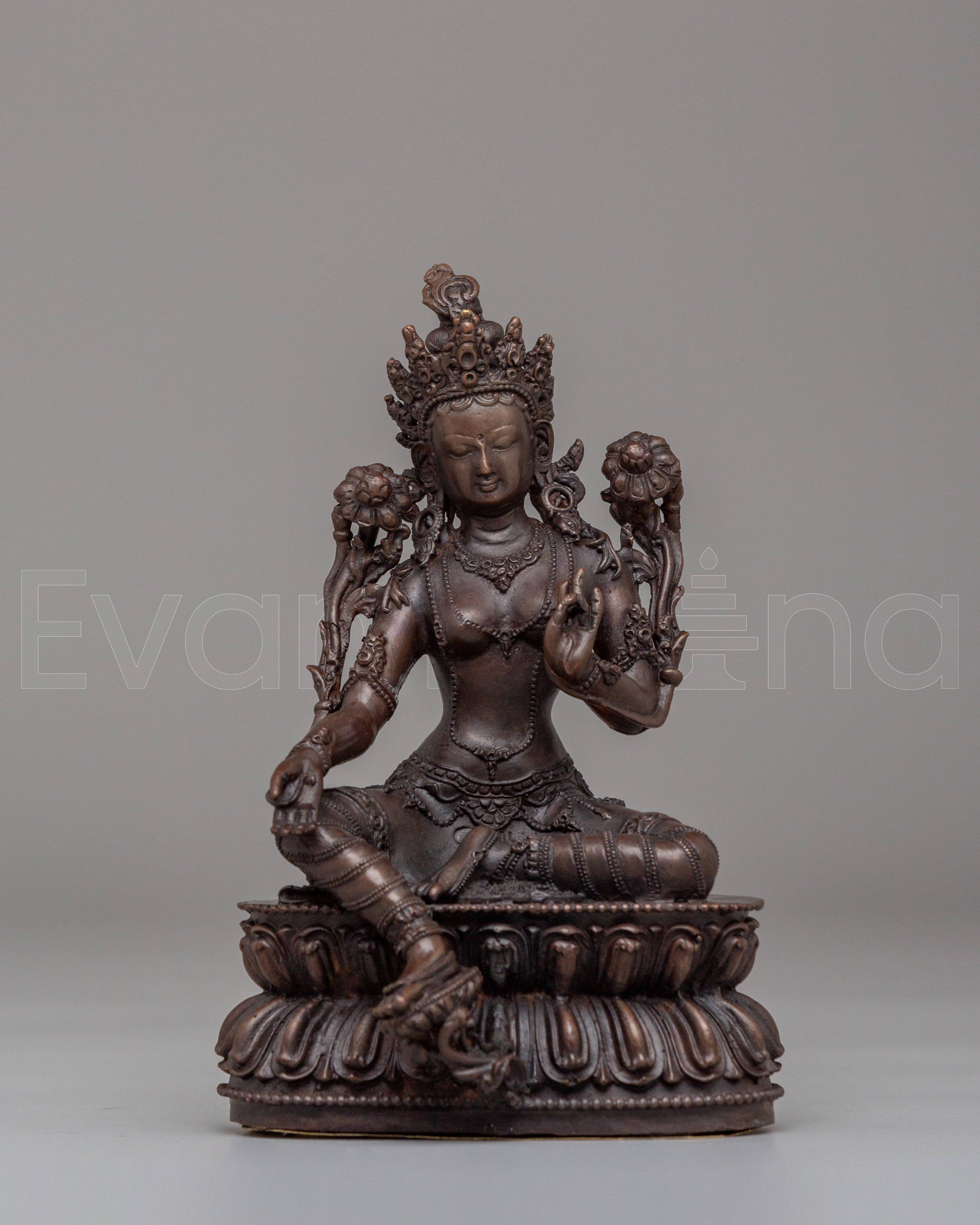 Spiritual Green Tara Altar Statue