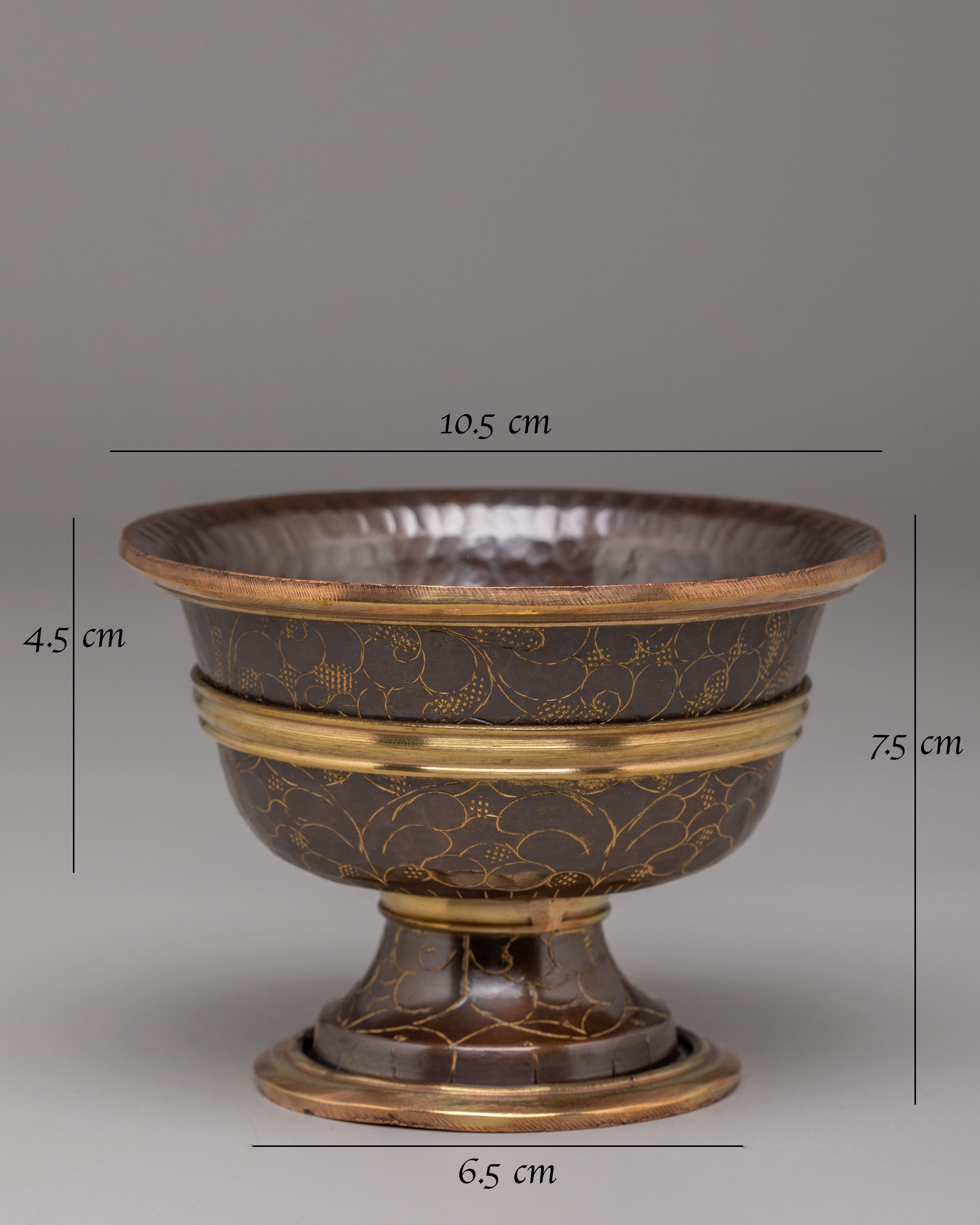 Tibetan Offering Bowls Set | Handcrafted Ritual Bowls for Spiritual Offerings