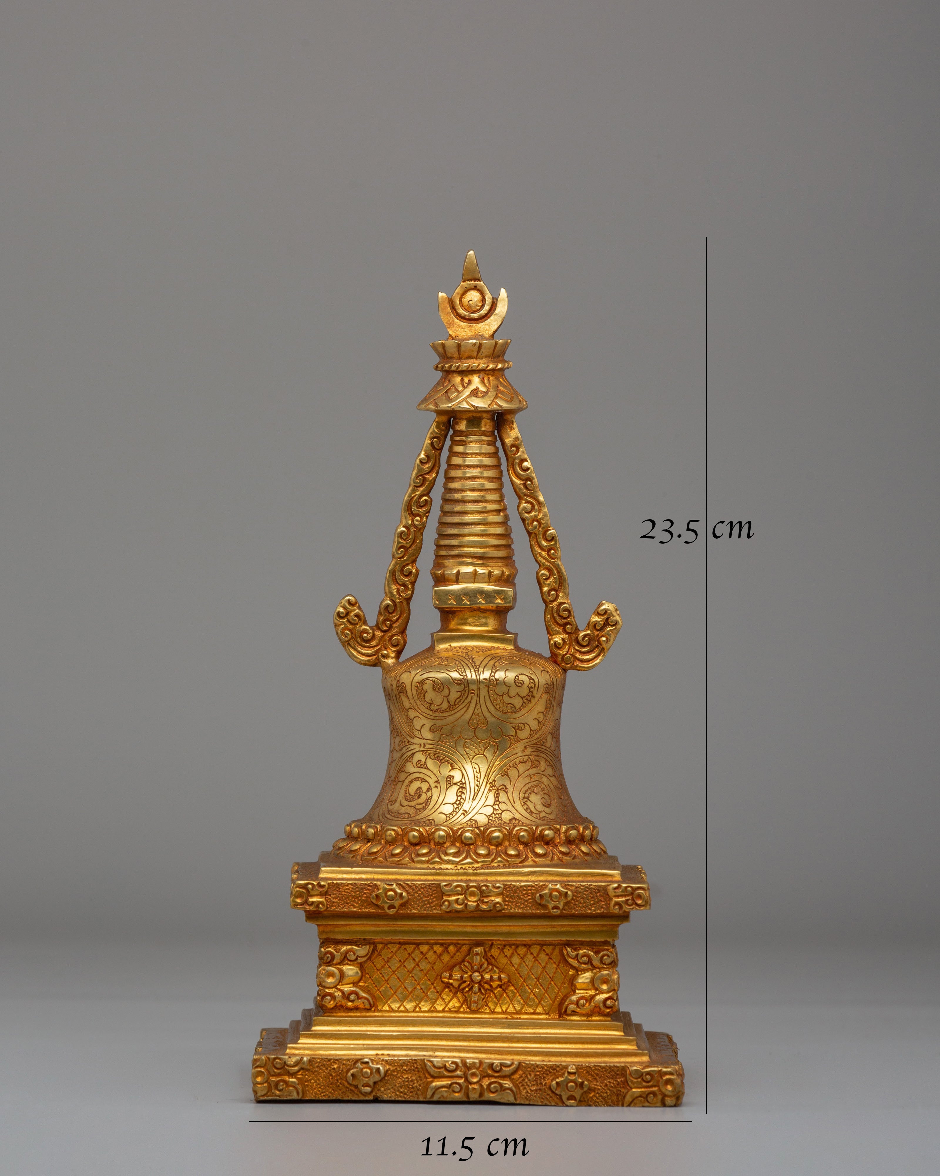 Handcrafted Sacred Tibetan Stupa | Parinirvana Stupa