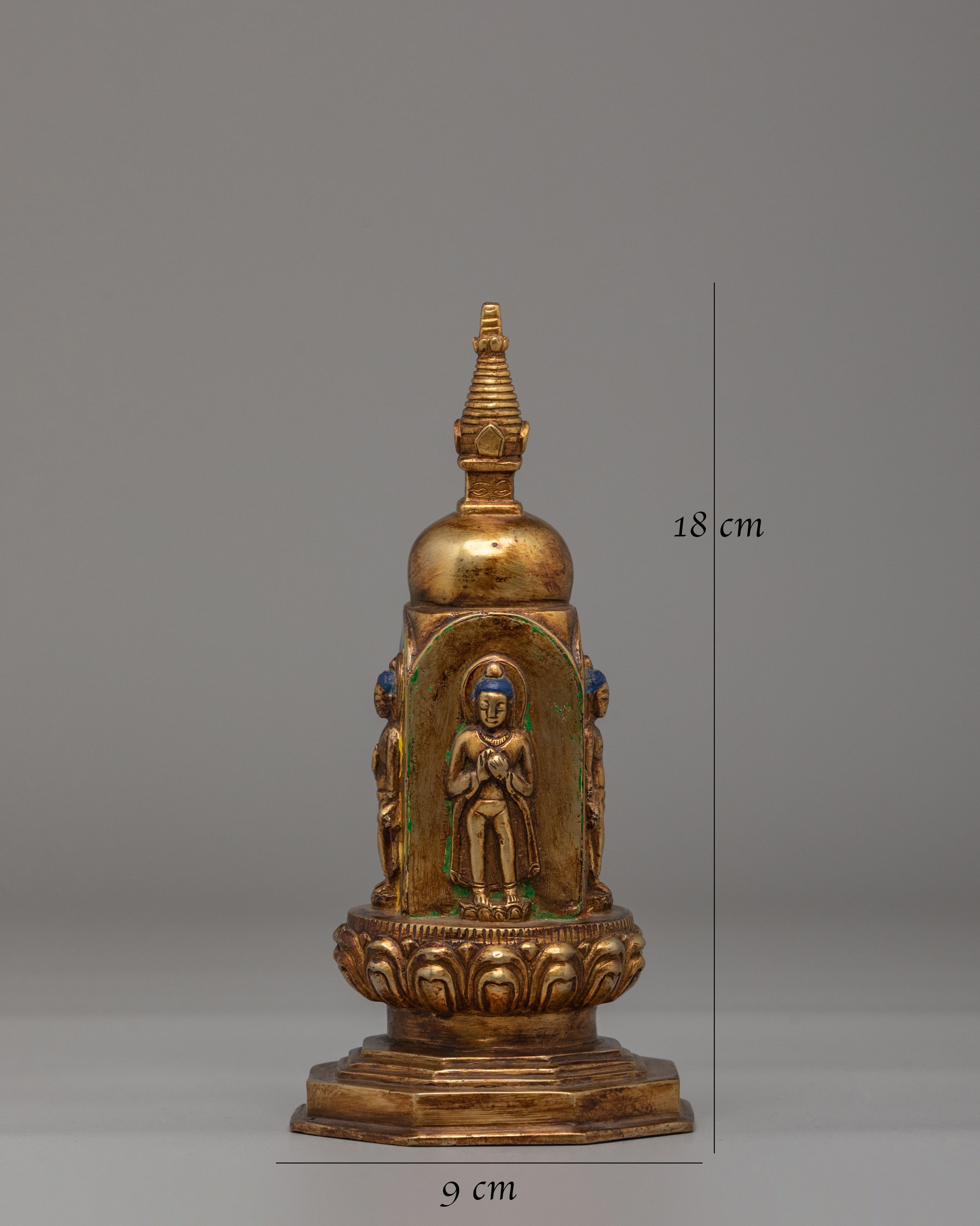 Tibetan Enlightenment Buddha Stupa | Symbol of Spiritual Awakening