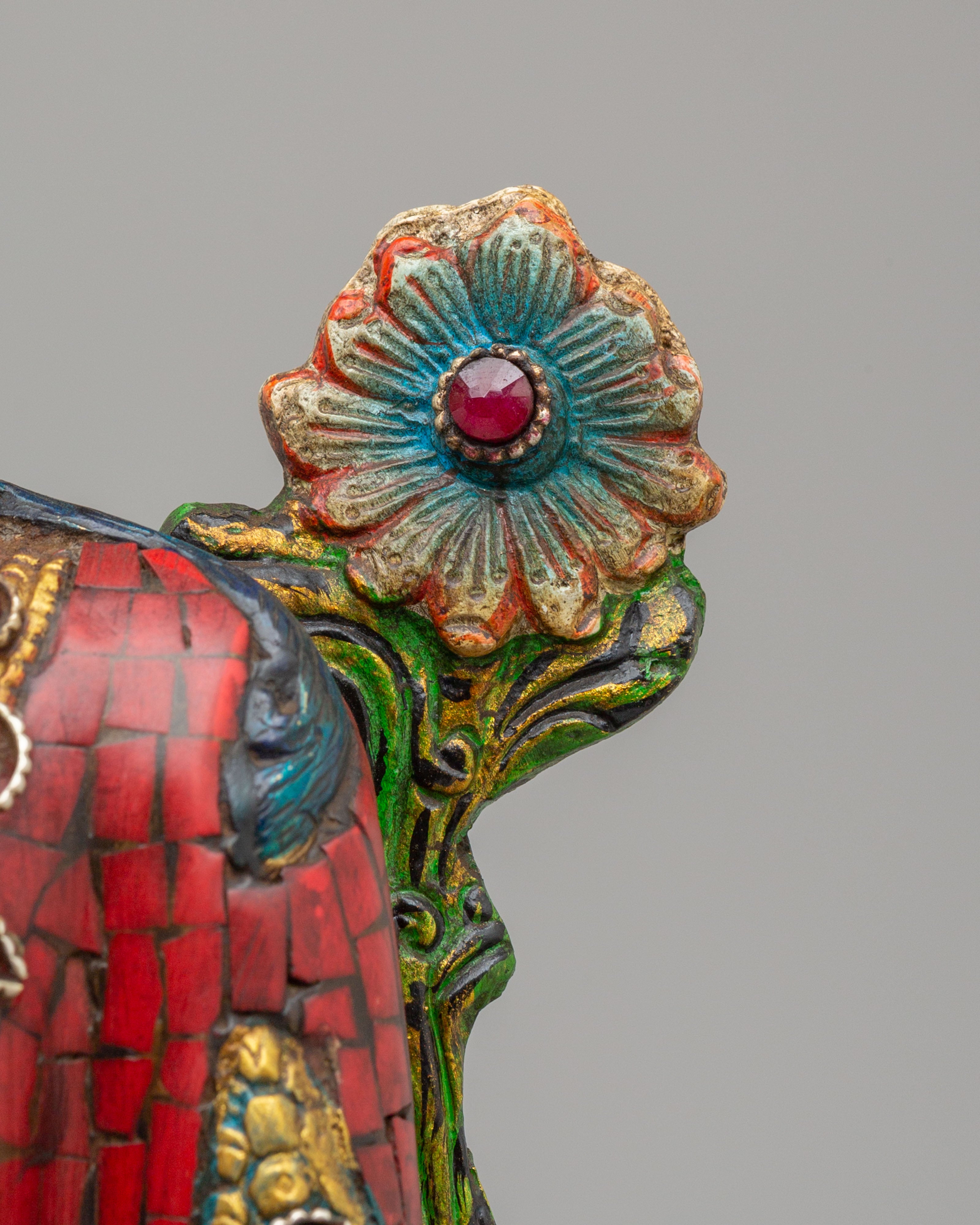 Traditional Lord Indra Spiritual Statue | Hindu Deity Sculpture