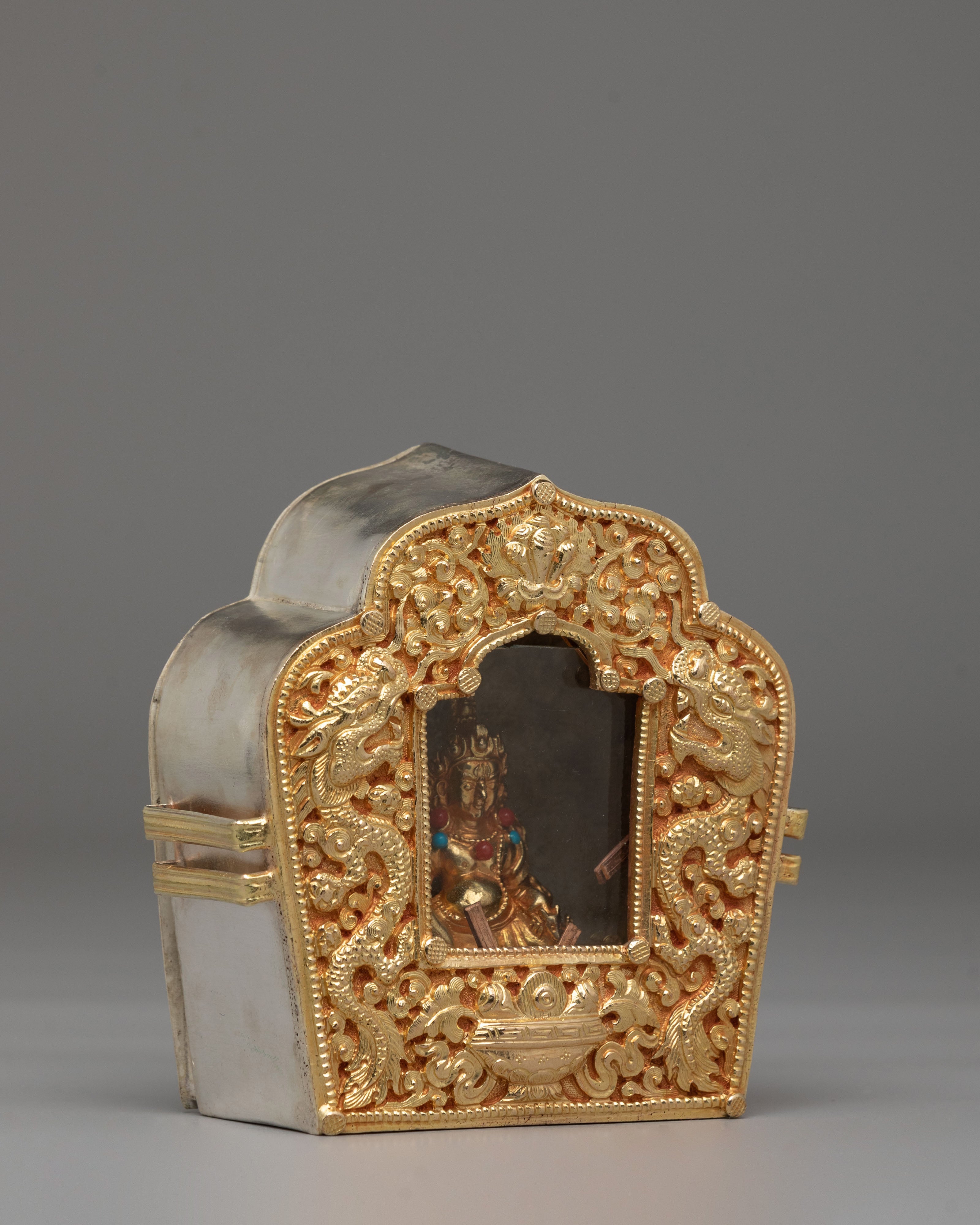 Sacred Altar Ghau Box | Tibetan Ritual Shrine