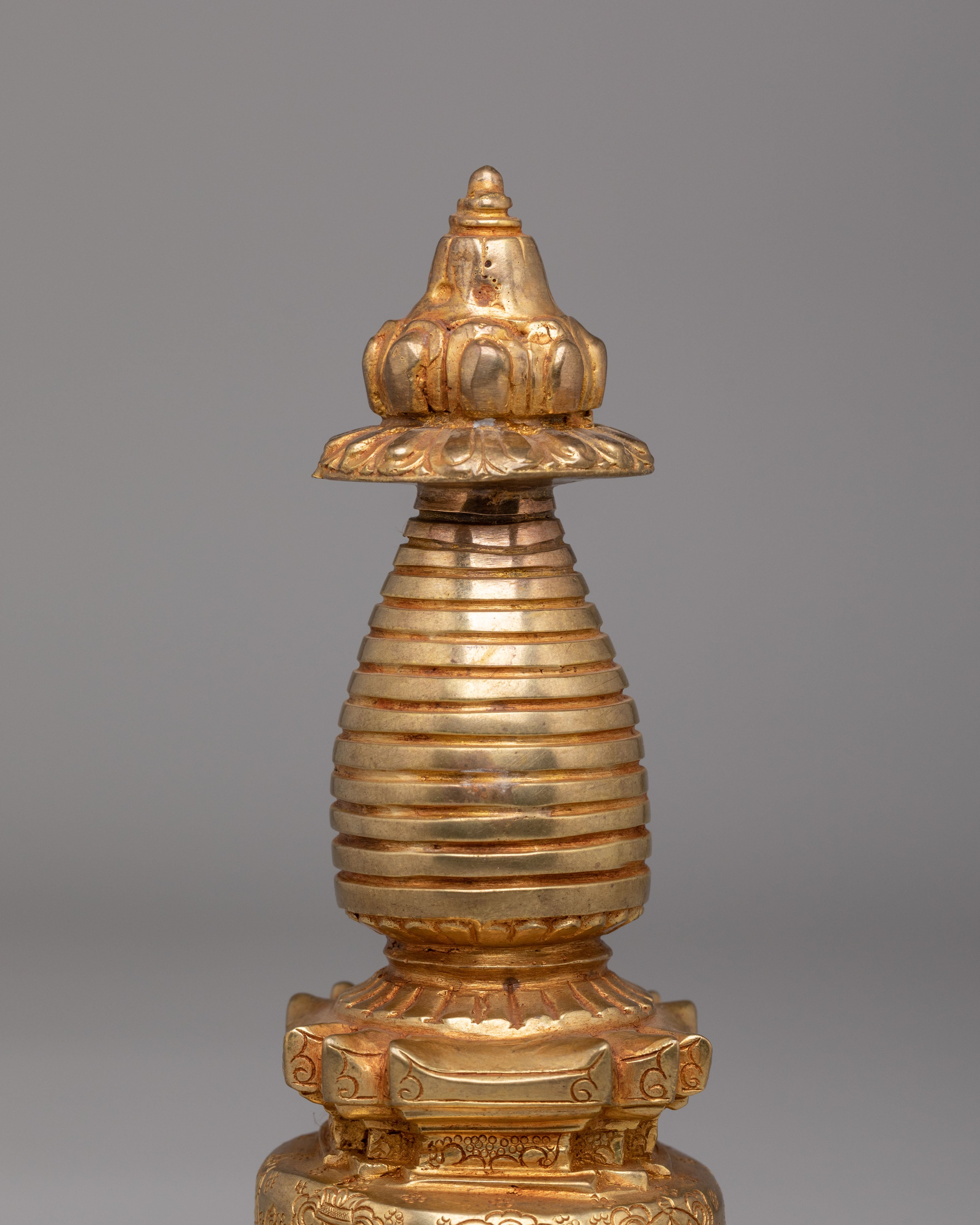 Buddhist Ritual Kadampa Stupa | Tibetan Sacred Sculpture
